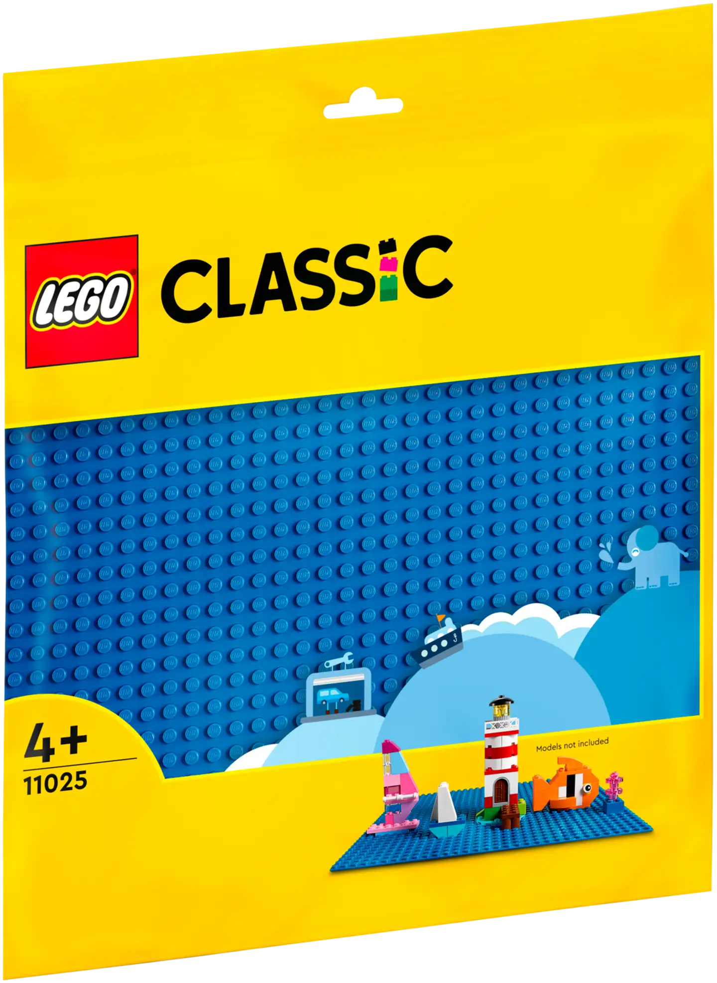 LEGO® Classic Sininen rakennuslevy 11025 Rakennussarja; Loputtomasti luovia leikkejä yli 4-vuotiaille LEGO rakentajille (1 osa) - 2