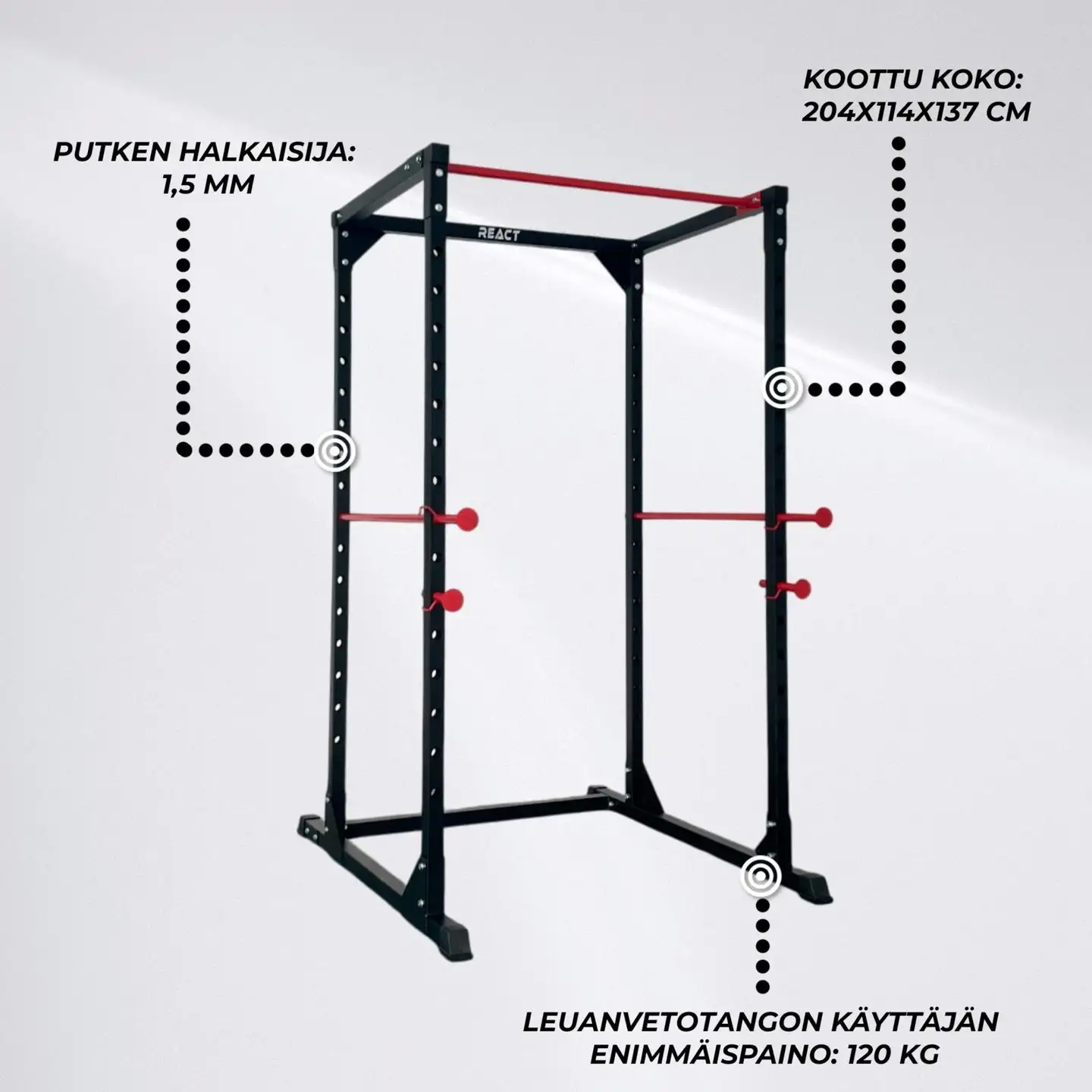 React Power Rack kyykkyhäkki - 3