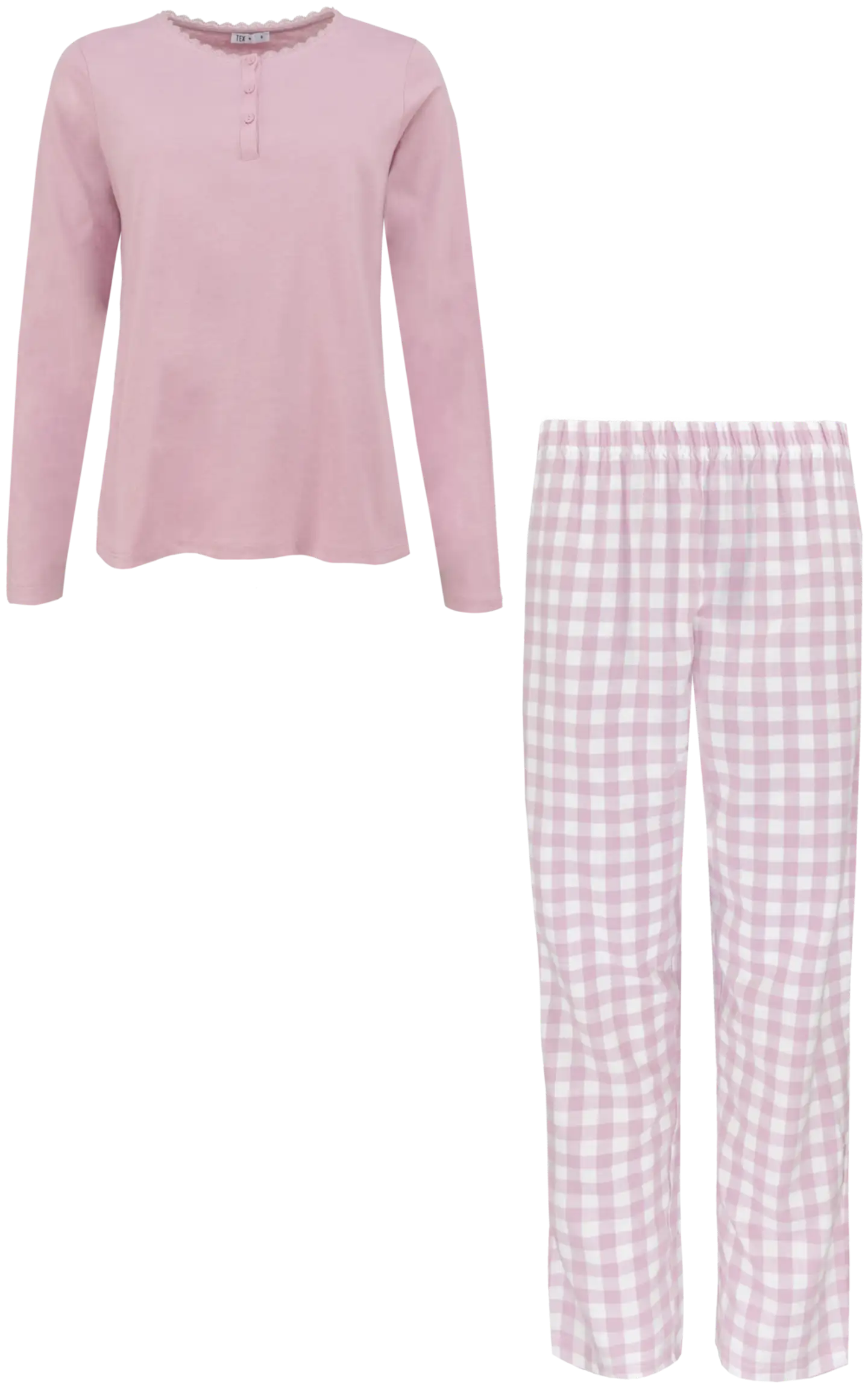 TEX naisten pyjama I997294 - pink - 1