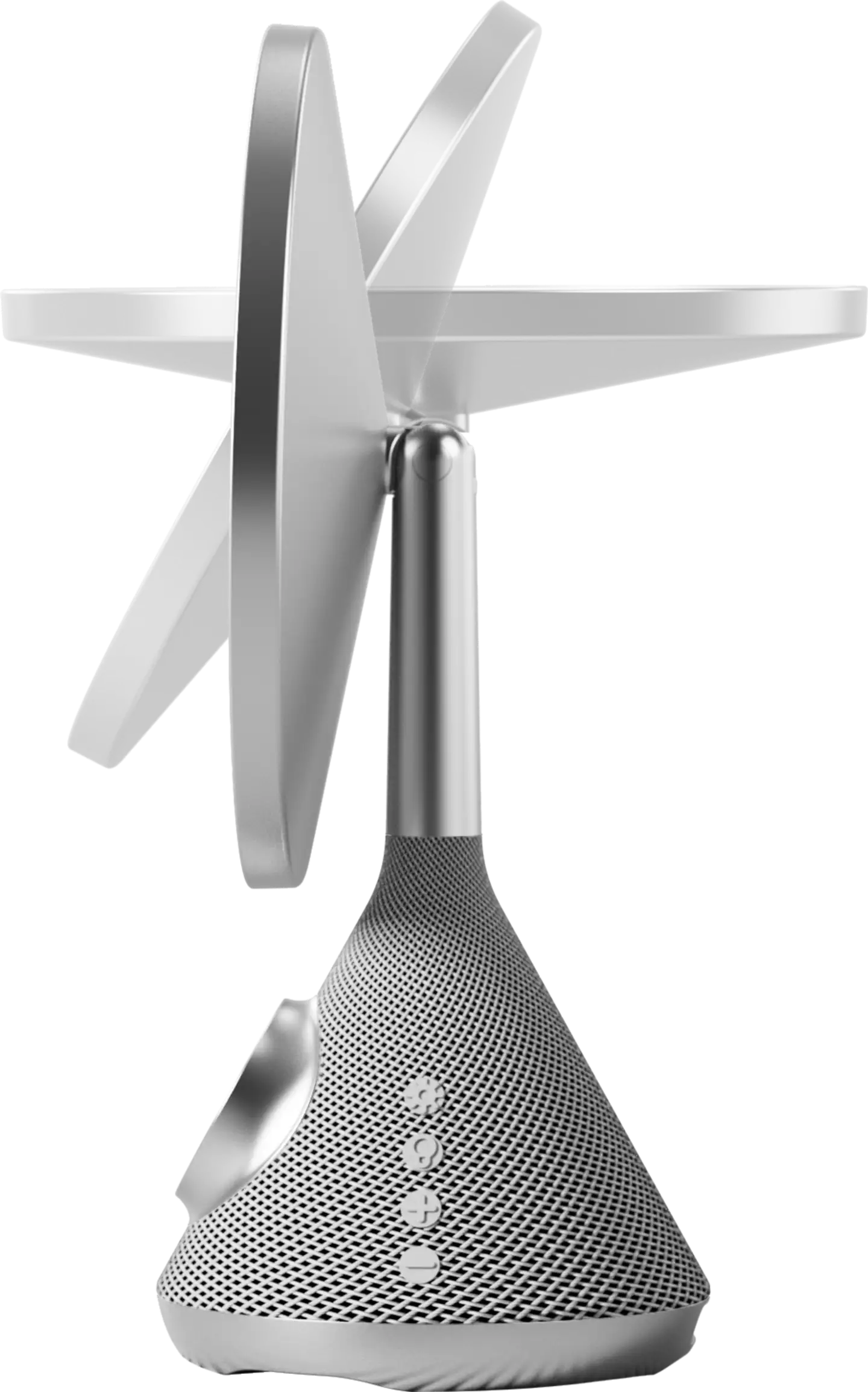 Waltter Magic Mirror LED meikkipeili langattomalla latauksella ja kaiuttimella hopea - 3