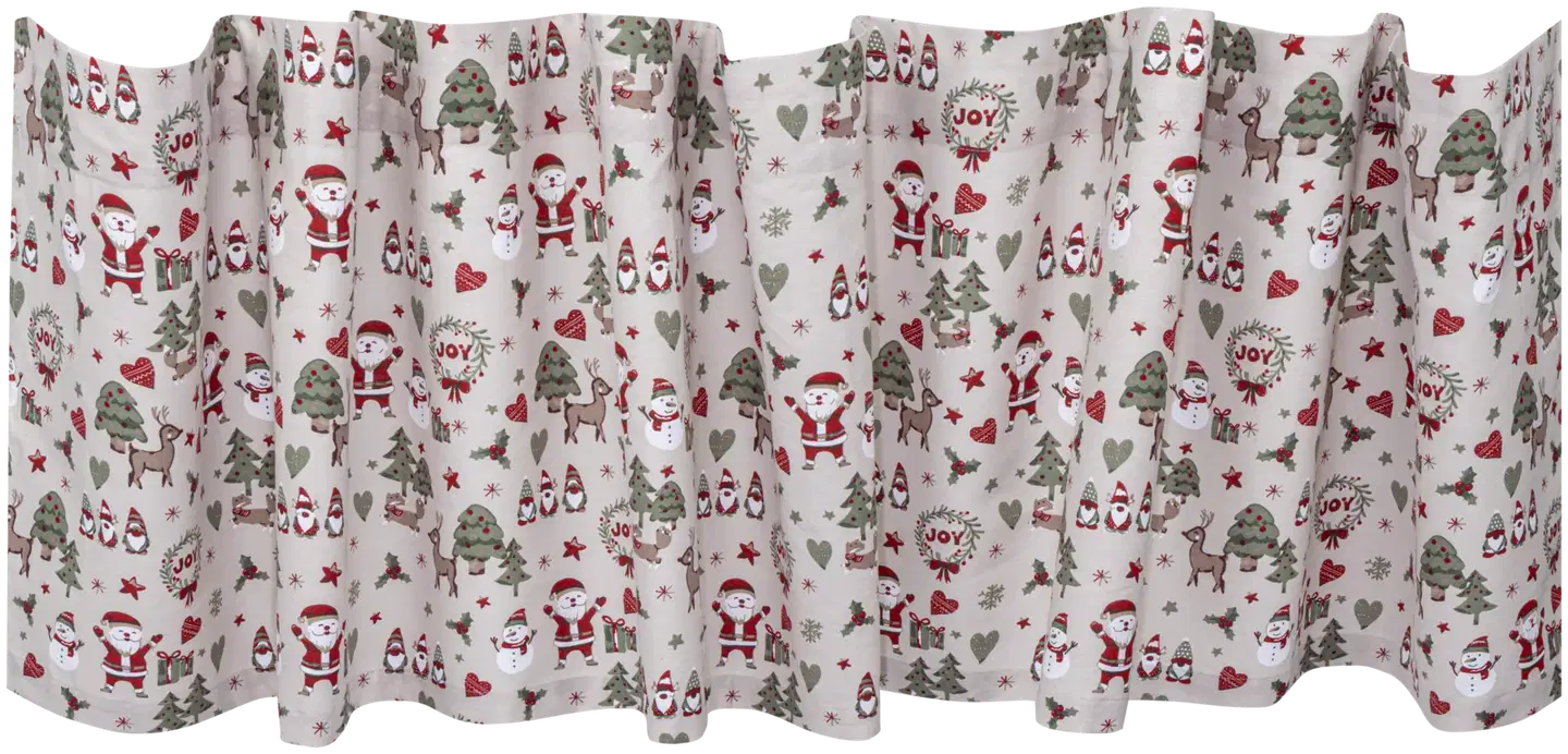 House verhokappa Christmas Santa 250x50 cm harmaa - 1