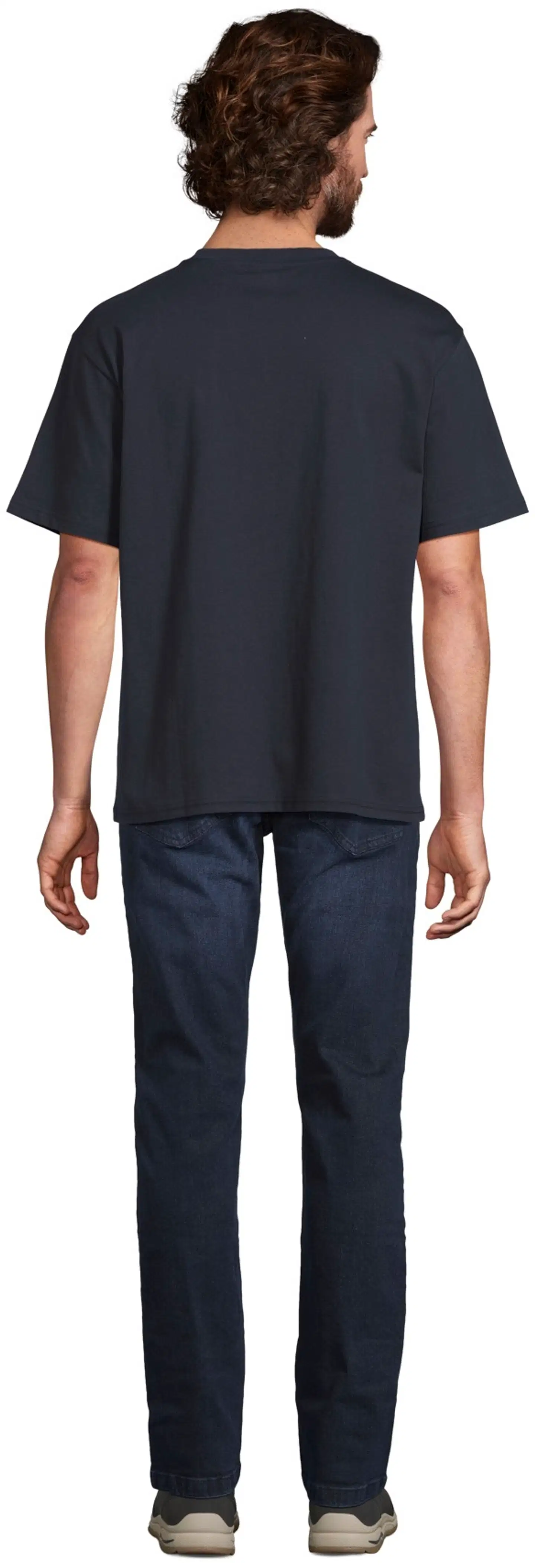 House miesten t-paita o-pääntiellä oversize 195HBNOS24 - D.blue - 3