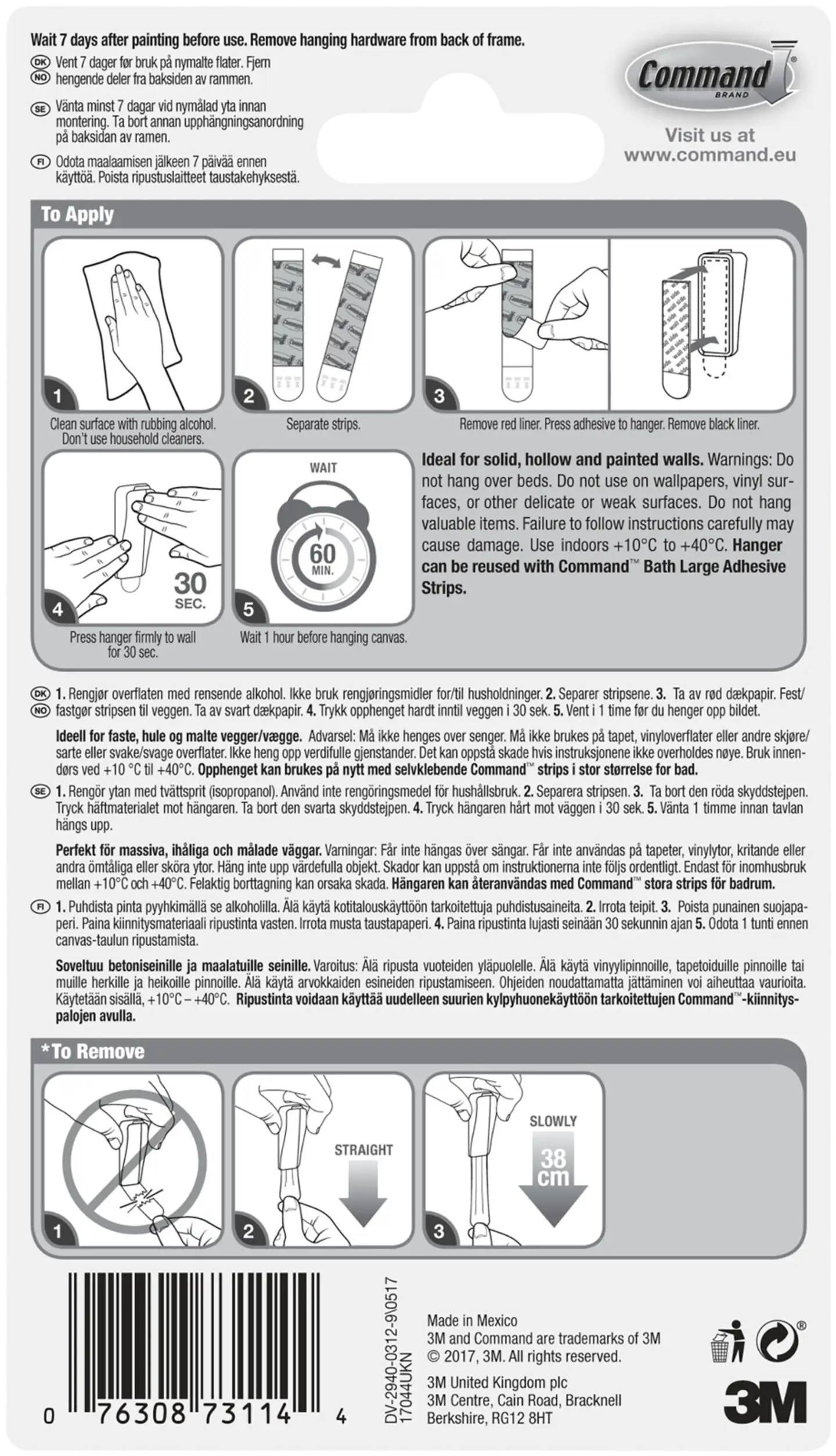 Command™ Iso kanvastauluripustin 17044 - 8