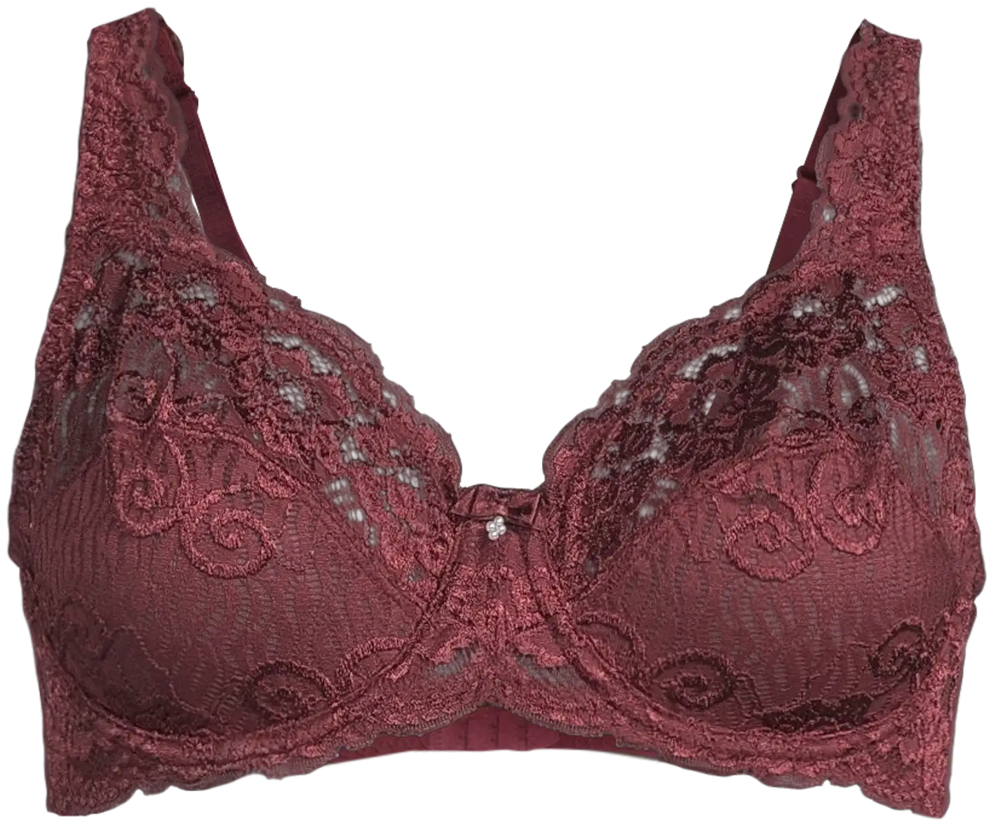 Actuelle naisten kaarituelliset rintaliivit Anna 211A332610 - Burgundy - 2
