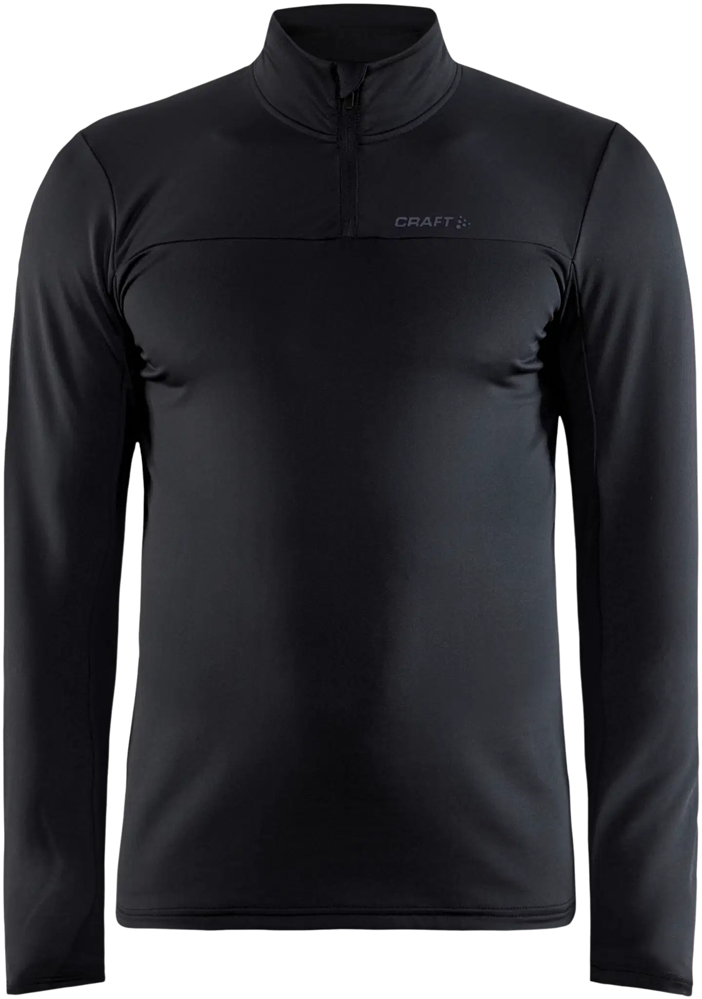 Craft miesten pitkähihainen juoksupaita Gain vetoketjukauluksella 1909496 - Black