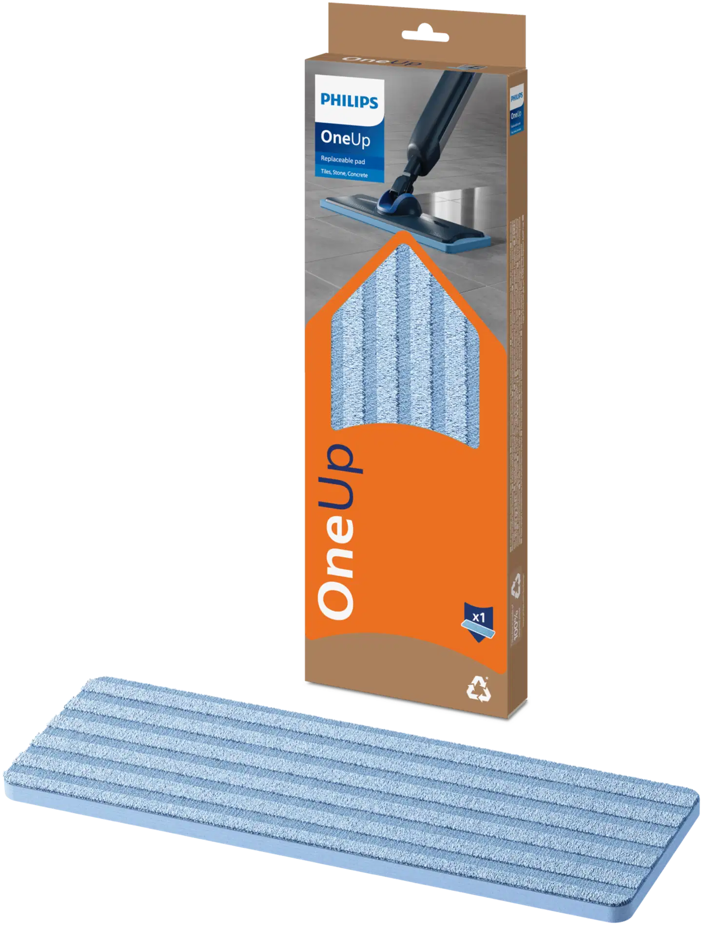 Philips oneup vaihdettava moppityyny kivilaattalattioille XV1883/10 - 1