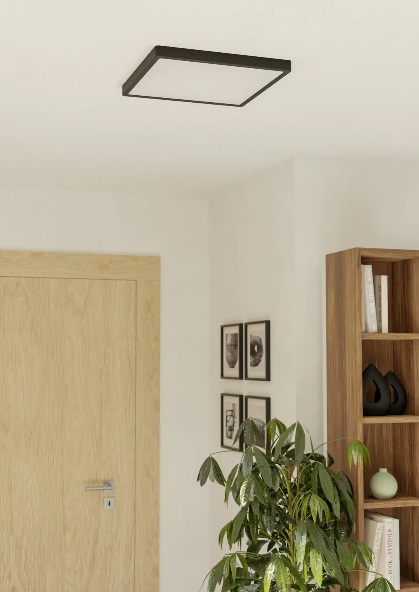 EGLO kattovalaisin Fueva 6 LED 17,5W CCT 39x39 cm musta - 9