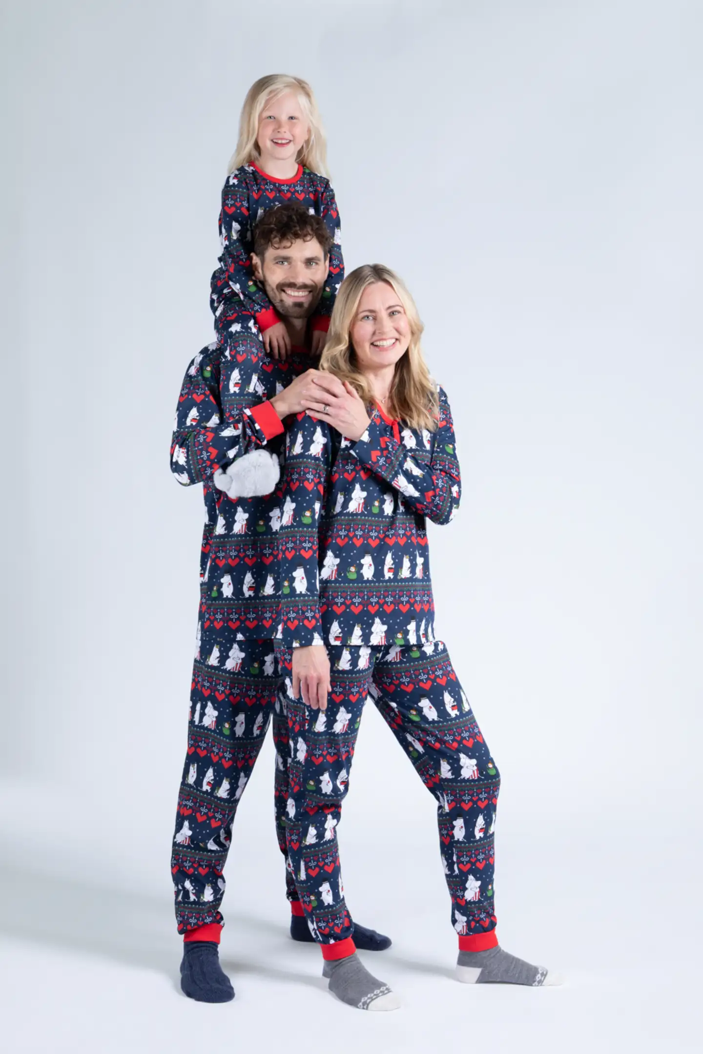 Muumi miesten pyjama Talvisydän 590409 - tummansininen - 8