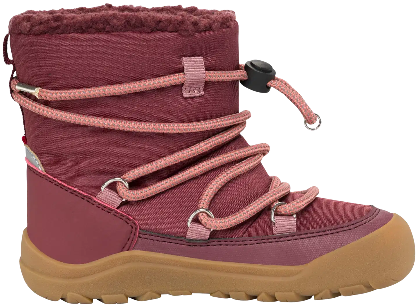 Viking lasten WP talvikengät Birch Barefoot - Wine - 3