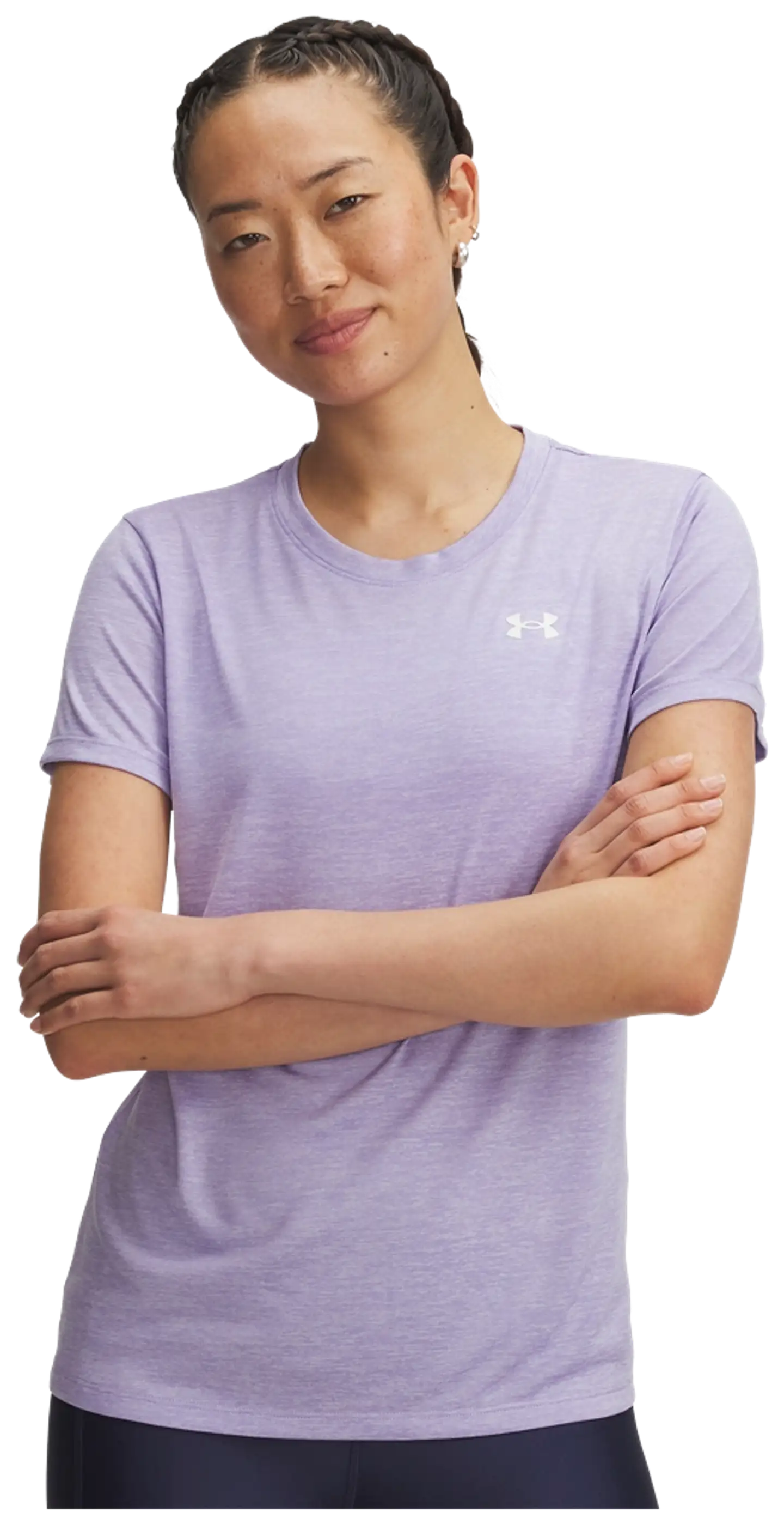 Under Armour naisten lyhythihainen treenipaita Tech SSC Twist 1384230 - Purple - 3