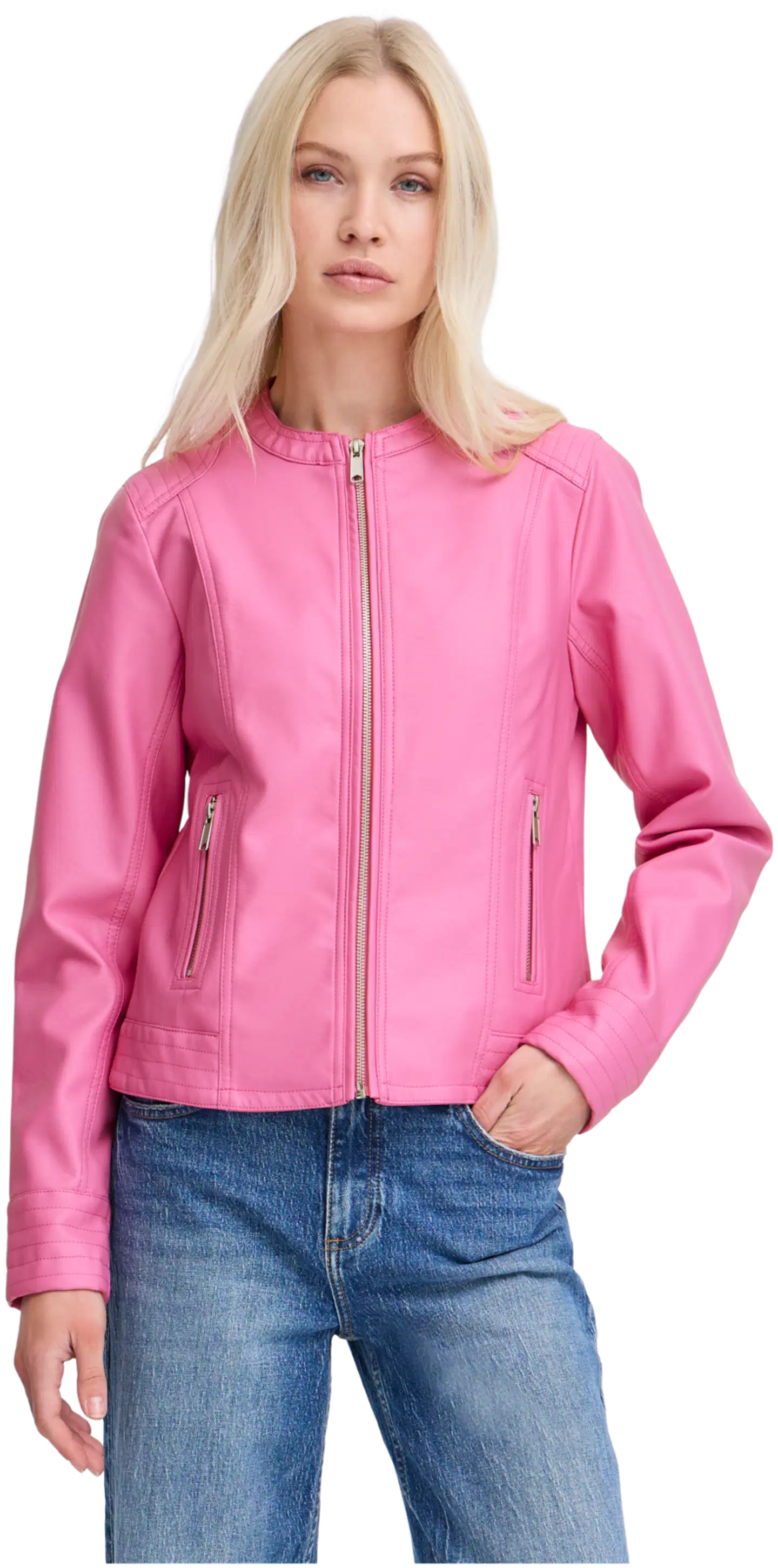 B.young naisten keinonahkajakku Byacom - Phlox Pink - 3