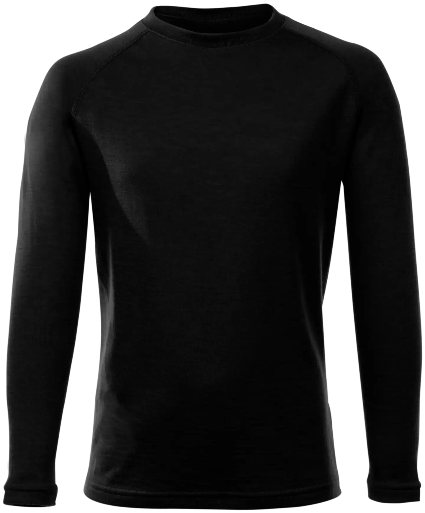 North Outdoor Sensitive lasten merinokerraston paita - MUSTA - 1