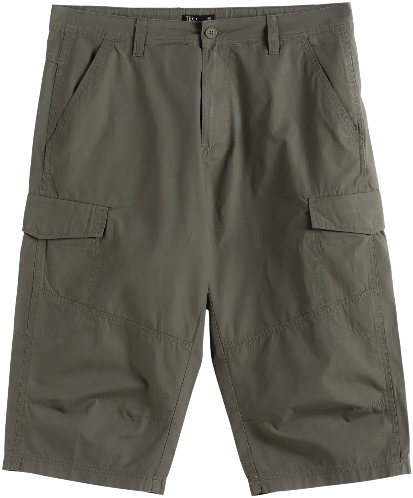 TEX miesten caprishortsit I275404 - Khaki - 2