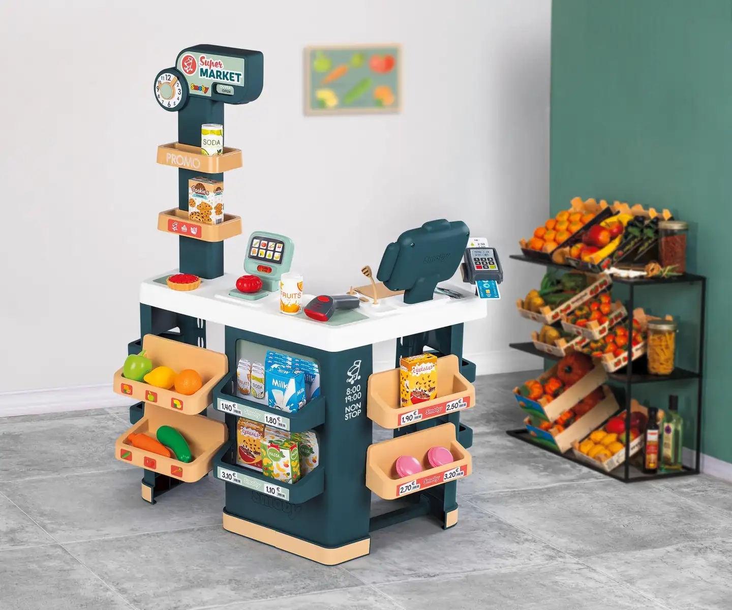 Smoby Supermarket hauskoihin kauppaleikkeihin - 9