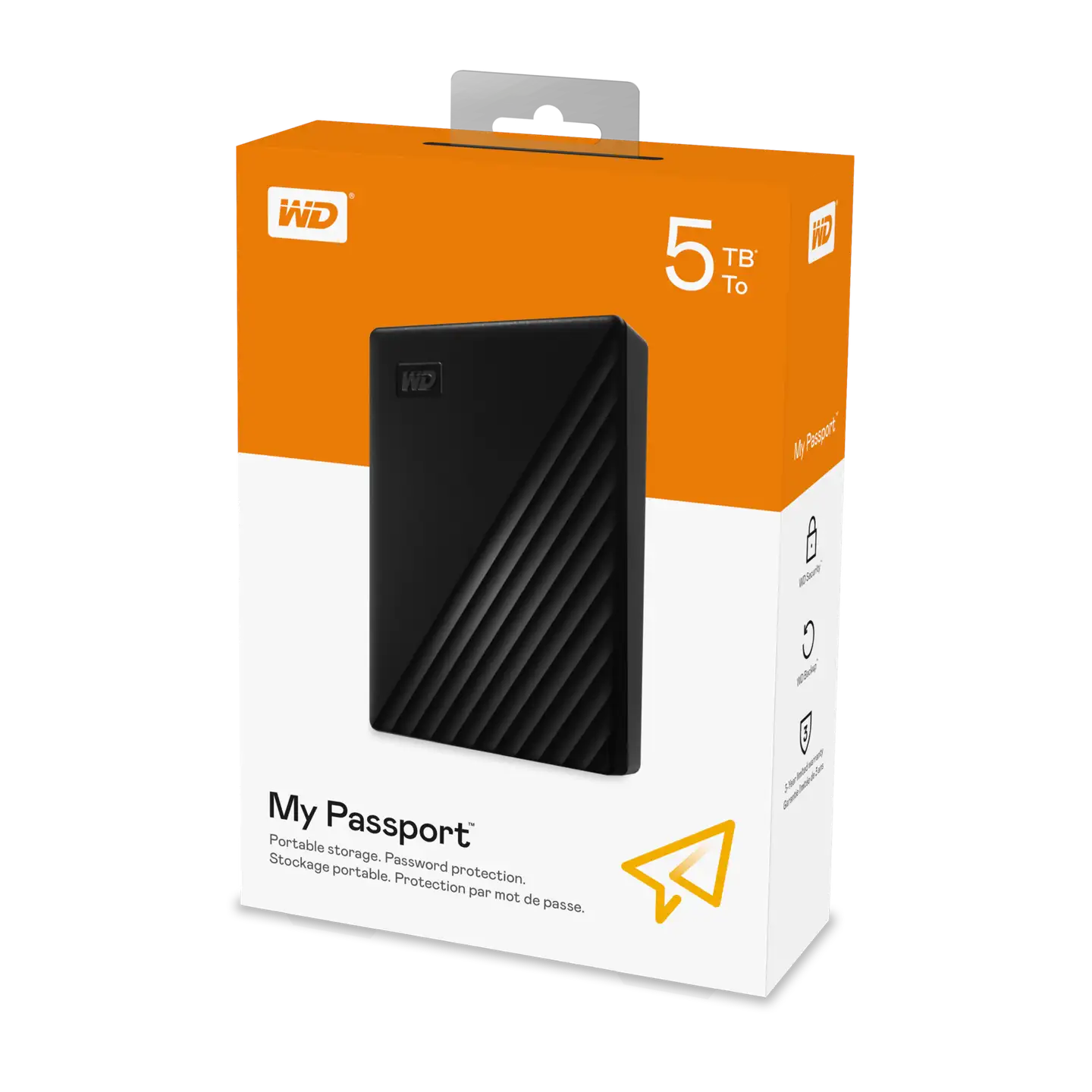 WD My Passport  ulkoinen kiintolevy 5TB portable HDD USB3.0 USB2.0 - 1