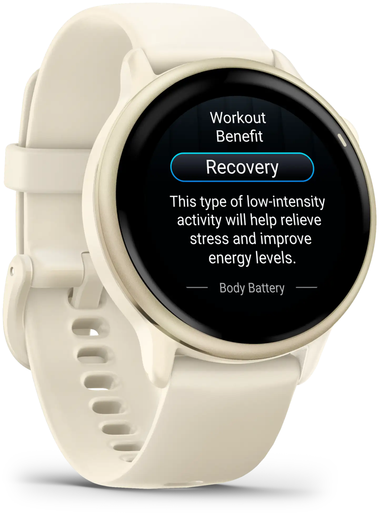 Garmin älykello Vivoactive 6 vaalea kulta ja luunvärinen hihna - 6
