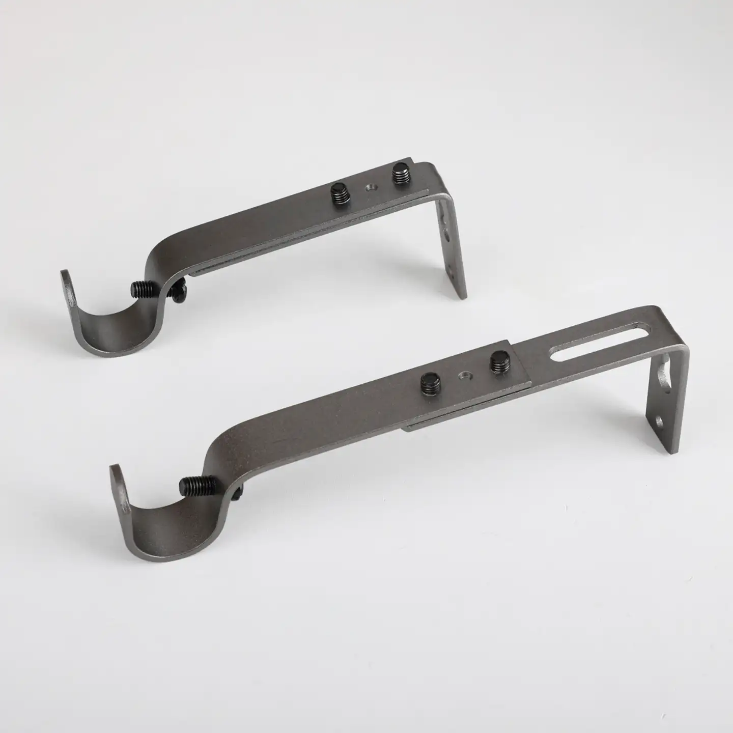 Ihanin verhotanko S-kannakke antrasiitti 16/19mm 9-13cm 2kpl - 2
