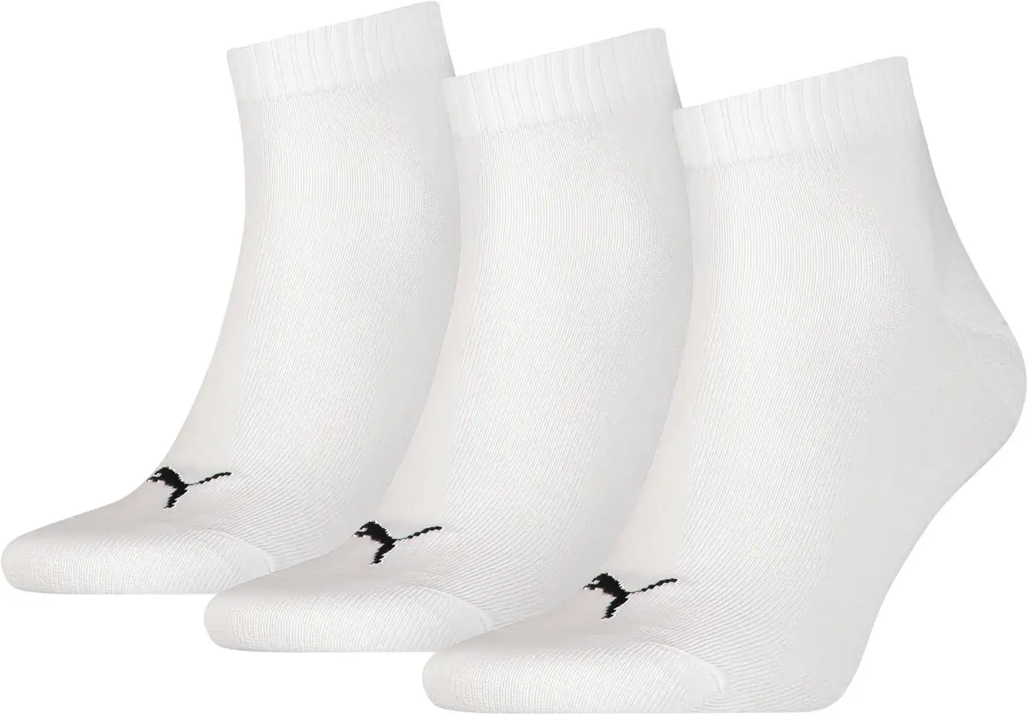 Puma unisex treenisukat Quarter Plain 3-pack - WHITE