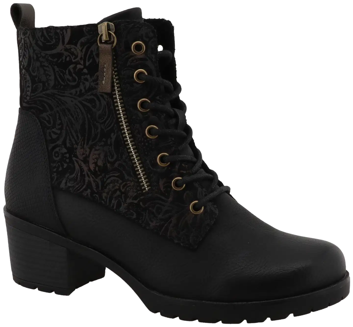 House naisten korolliset nilkkurit Tilda - Black/print - 1