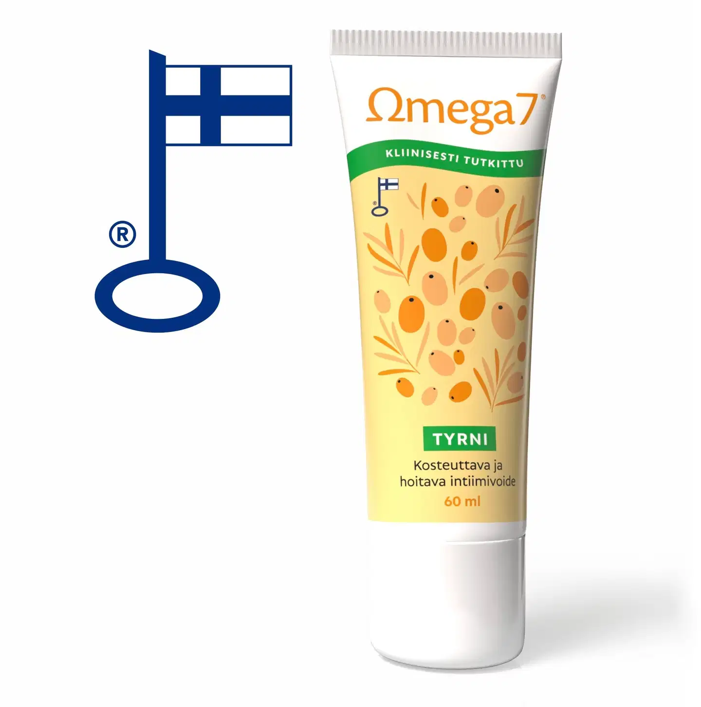 Omega7 TYRNI kosteuttava ja hoitava intiimivoide 60 ml - 2