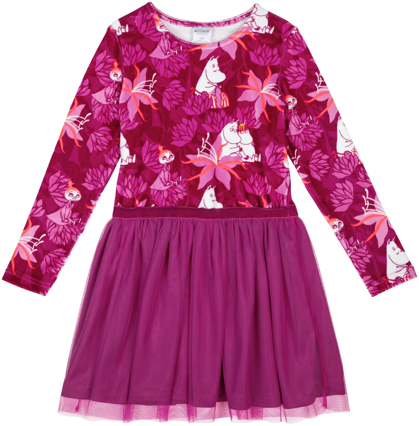 Moomin by Martinex lasten veluurimekko Amaryllis 586105 - Pinkki - 1