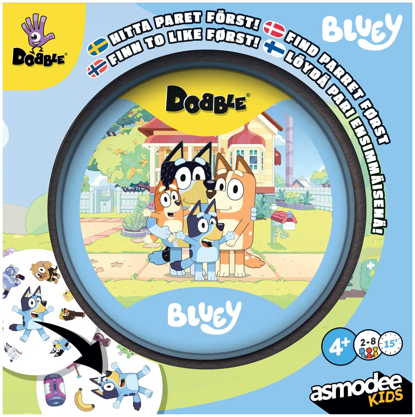 Dobble Bluey Nordic -lautapeli - 3