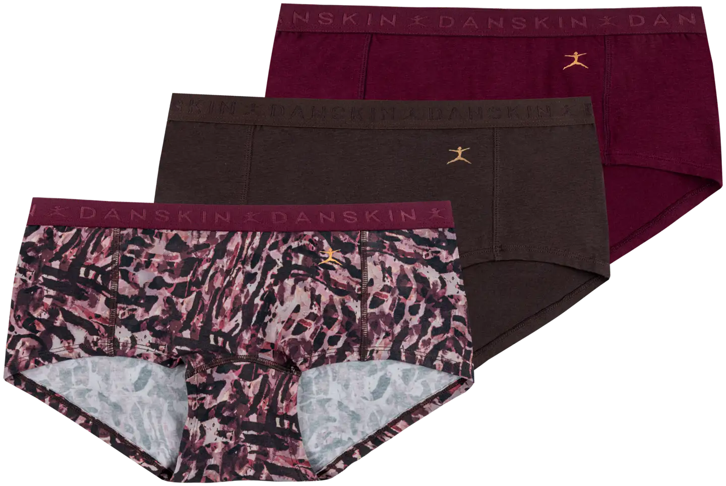 Danskin naisten hipsterit 210D332549 3-pack - Multicolor - 1