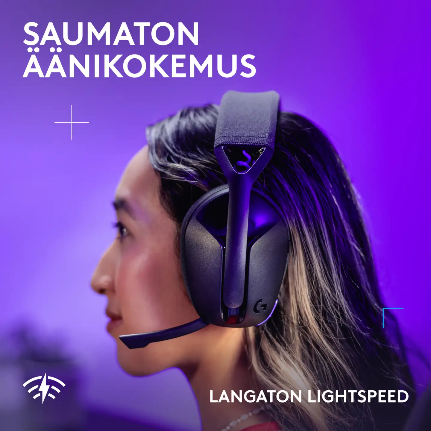 Logitech G321 LIGHTSPEED langattomat pelikuulokkeet musta - 3