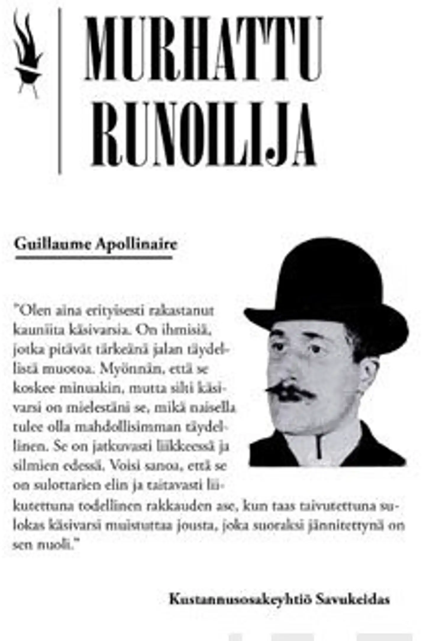 Apollinaire, Murhattu runoilija