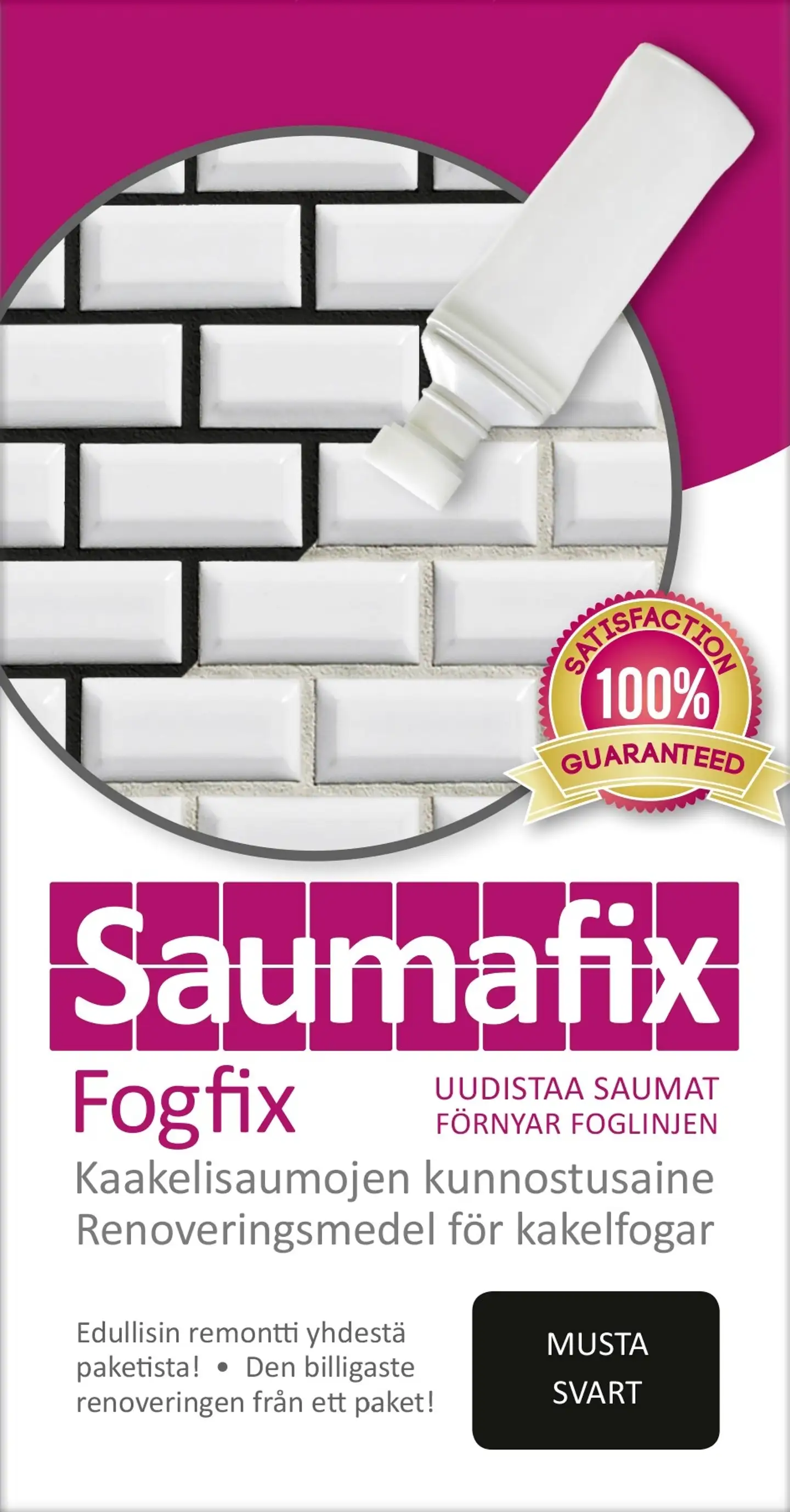 Saumafix Kaakelisauma-aine 100ml musta