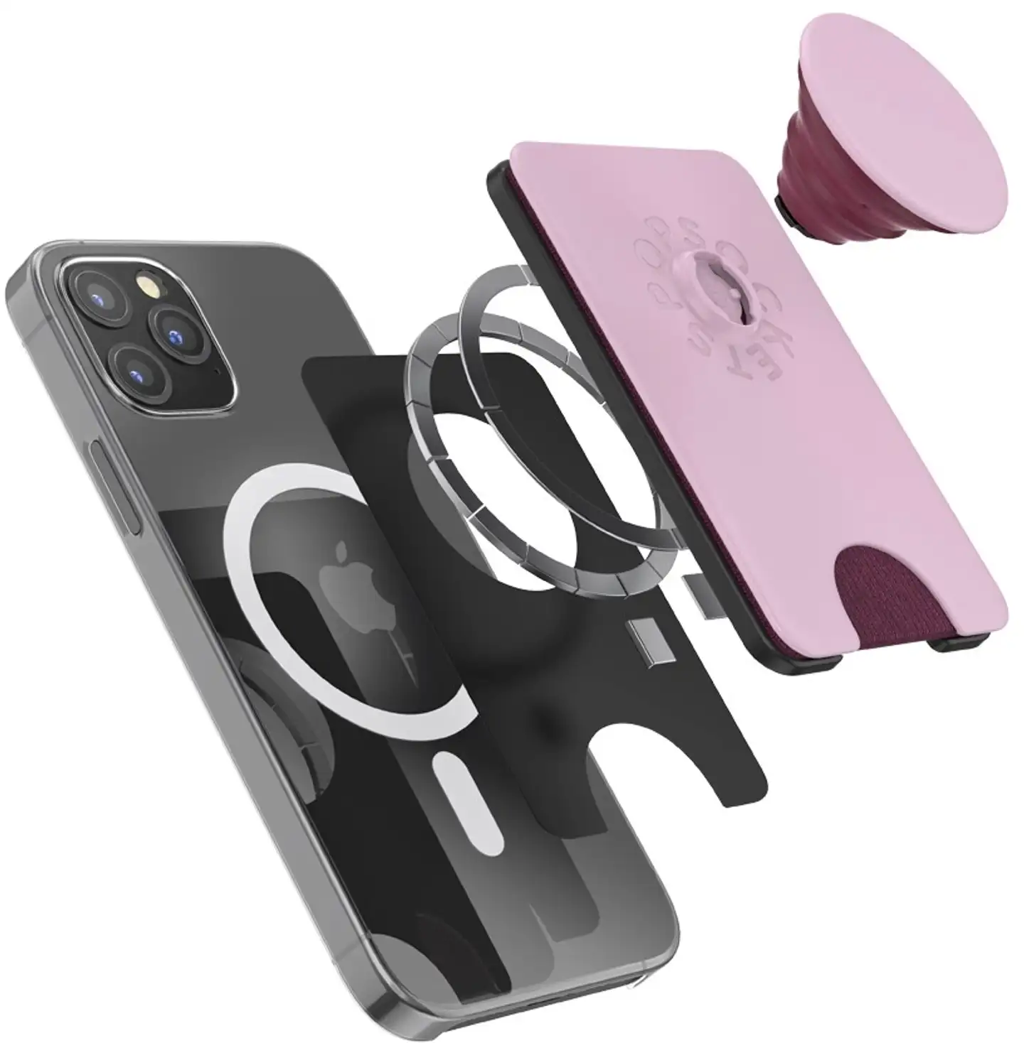 Popsockets korttikotelo PopWallet+ Blush Pink - 14