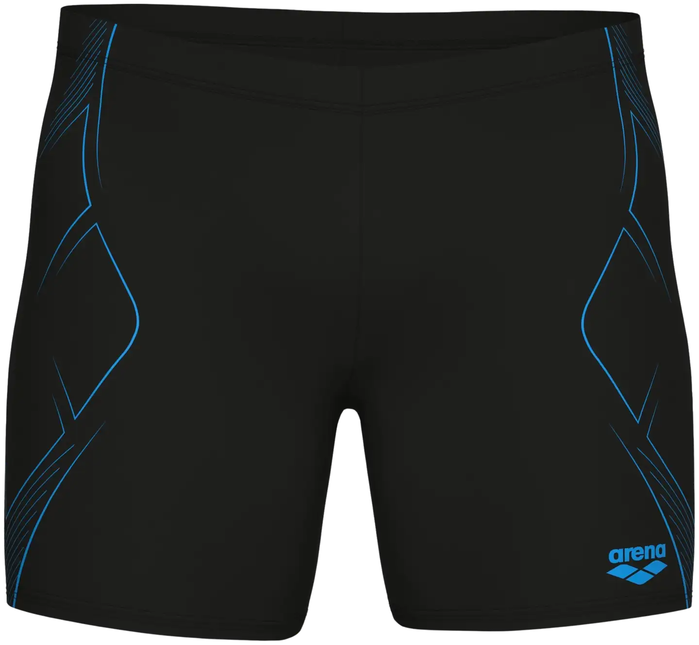 Arena Miesten Graphic Mid Jammer uimahousut - Black-Turquoise - 8