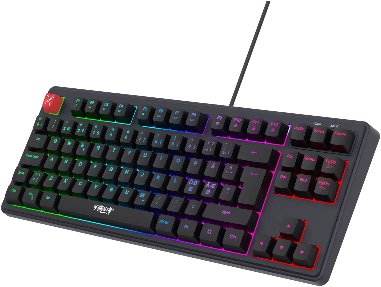 5060 STINGRAY TKL LED Pelinäppäimistö musta - 2