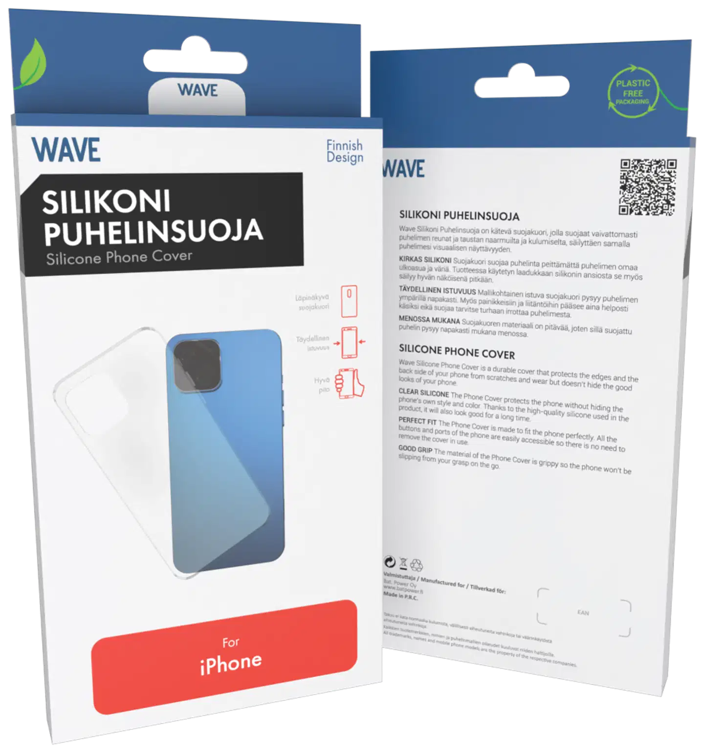 Wave silikonisuoja Apple iPhone 18 Pro/Apple iPhone 17 Pro kirkas - 1