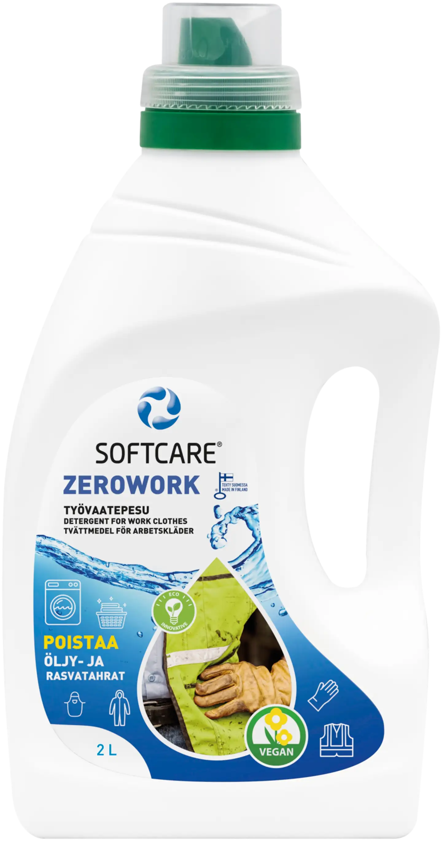 Softcare zerowork työvaatepesu 2 l