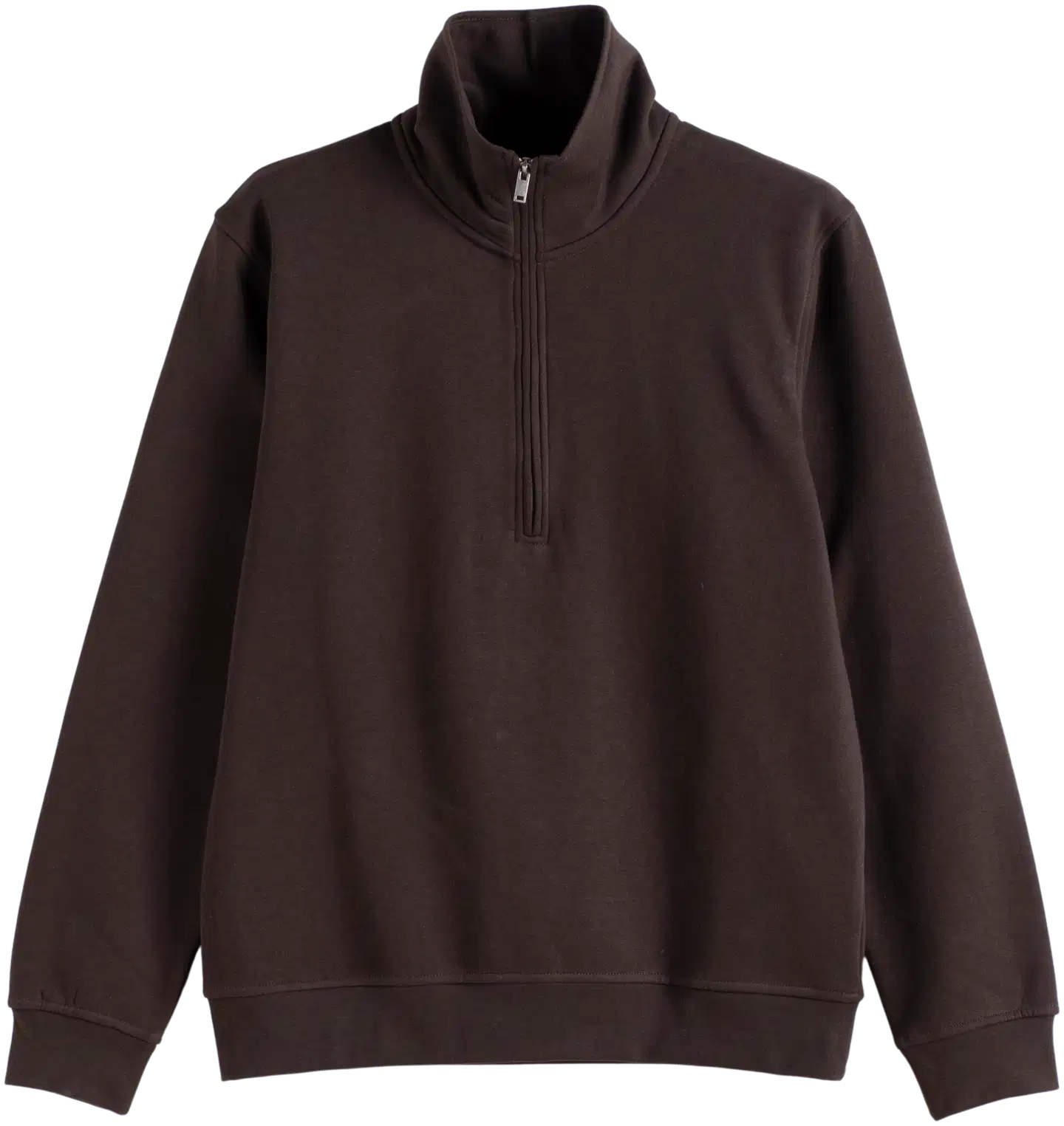 TEX miesten collegepaita 1/2-zip I287407 - BROWN - 4
