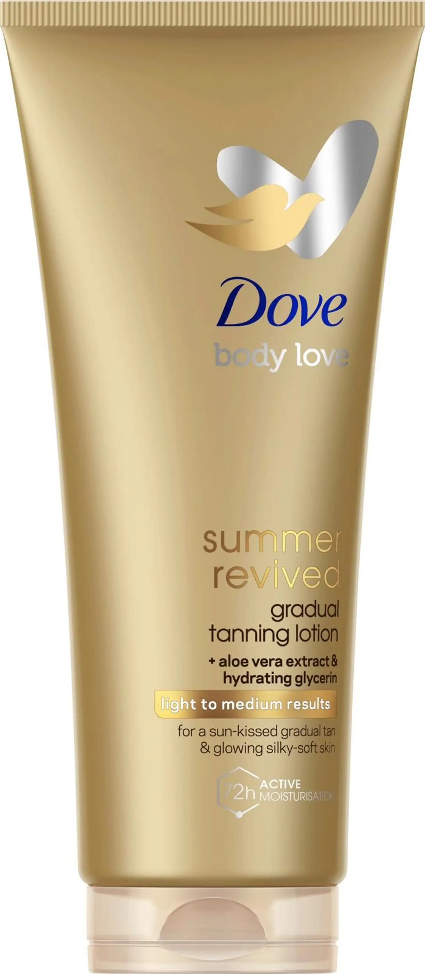 Dove Summer Revived Light to Medium Itseruskettava rusketus vaaleasta keskitummaan 200 ml