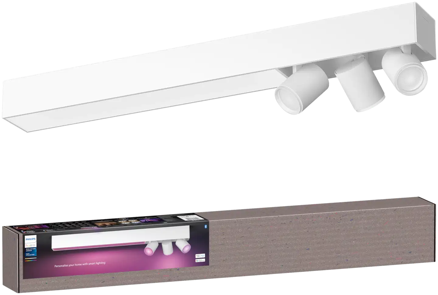 Philips Hue Centris -kattovalaisin kolmella kohdevalolla 36W 2000-6500K 3700LM valkoinen - 2