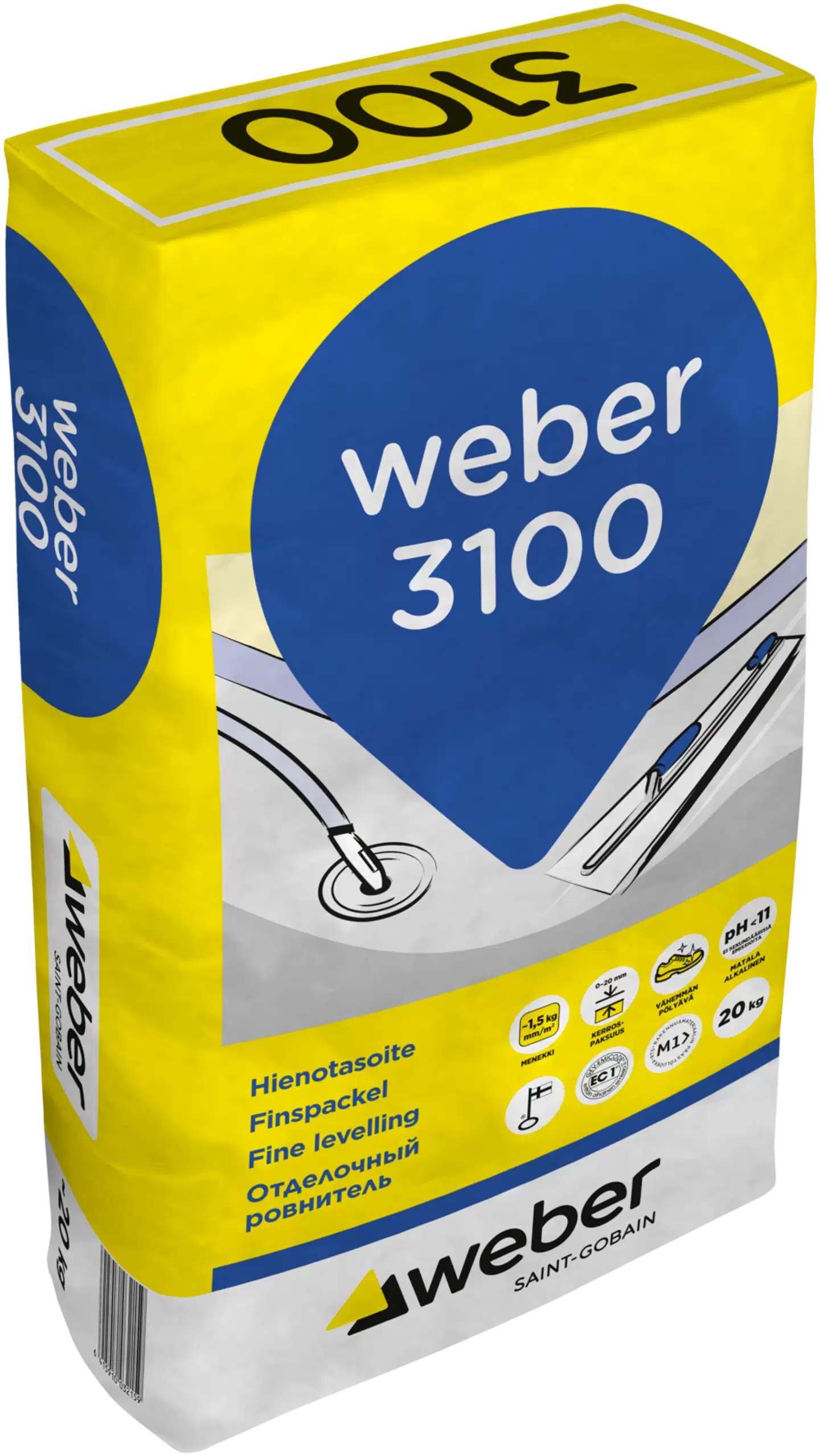 Weber Vetonit 3100 hienotasoite 20 kg