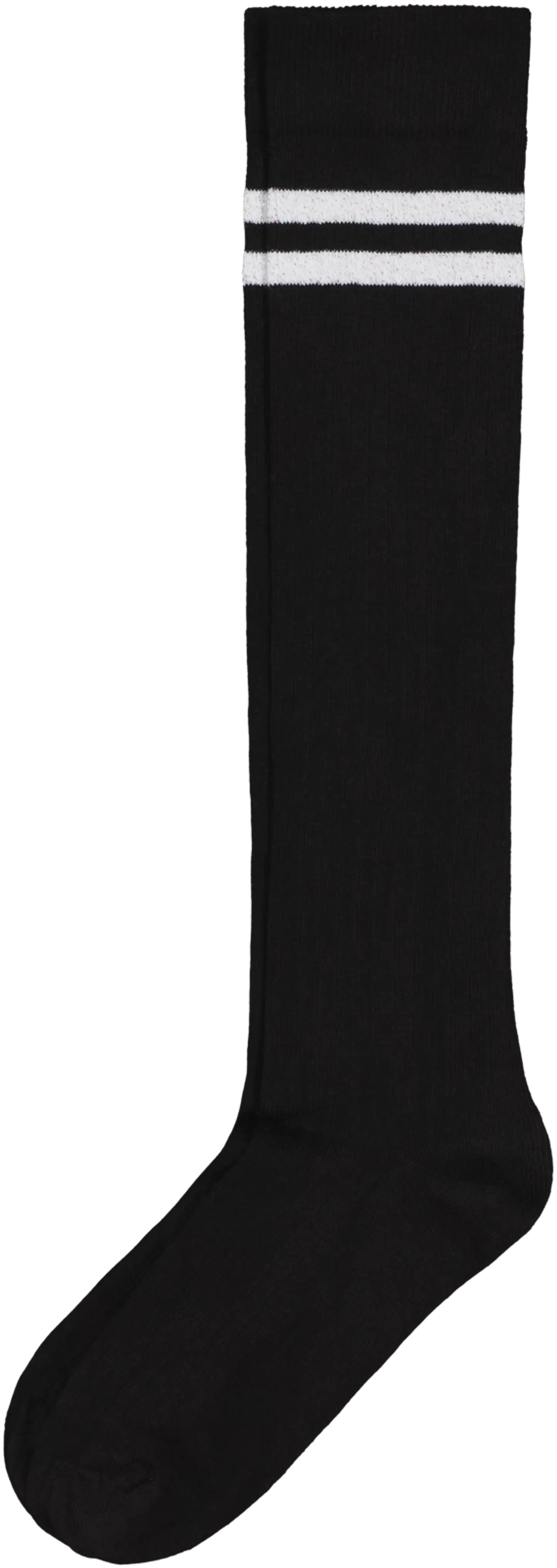 House naisten polvisukat Glitter - Black/silver