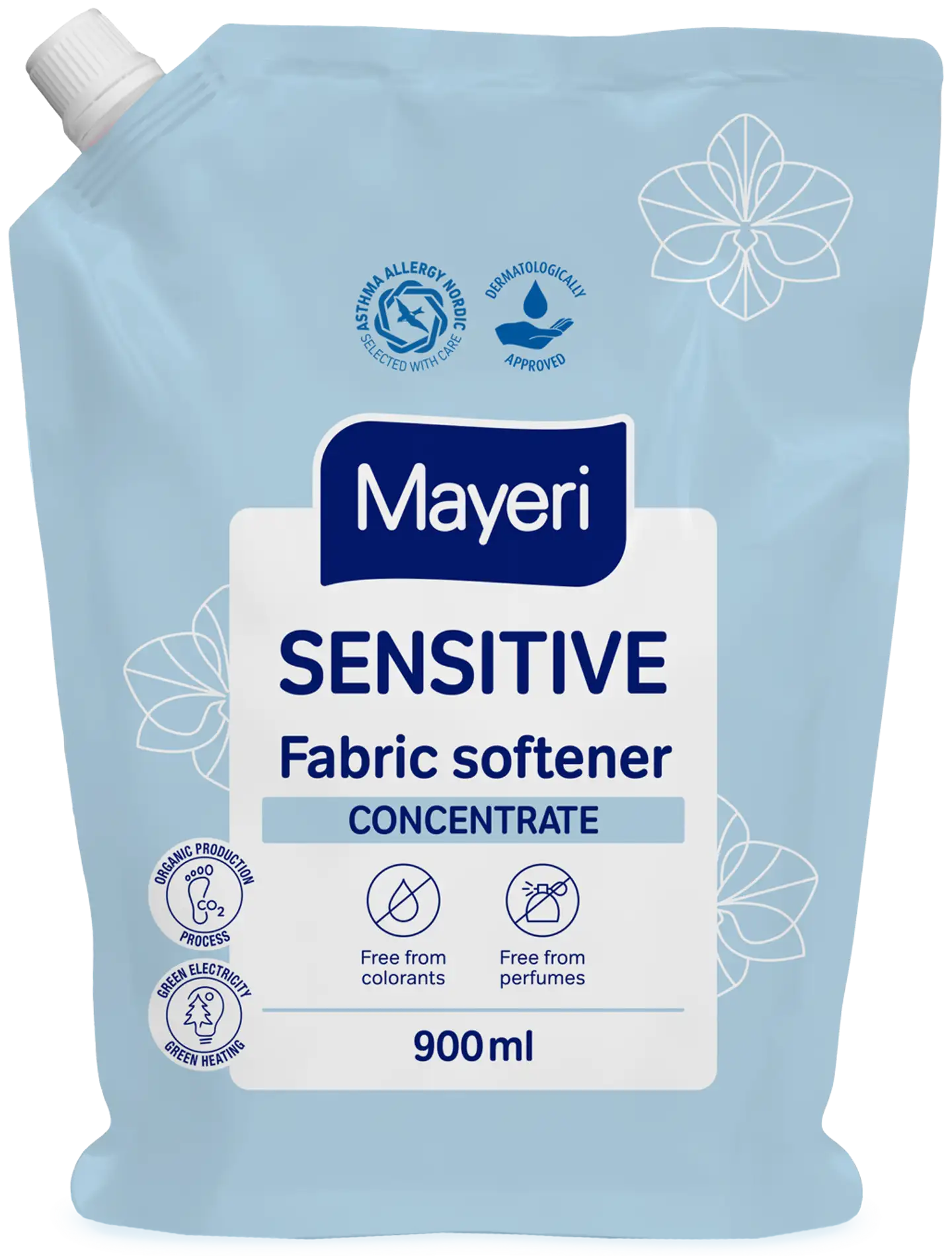 Mayeri sensitive pyykinhuuhteluaine täyttö 900 ml