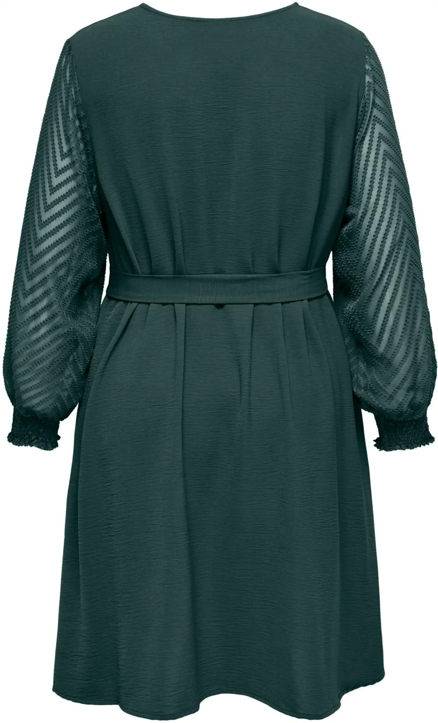 ONLY CARMAKOMA naisten mekko Carmetta sifonki hihoilla - green gables - 2