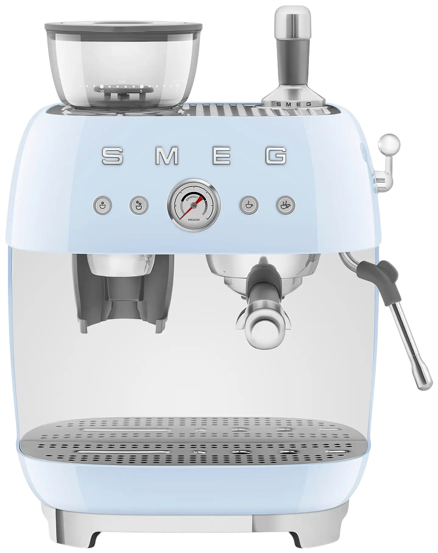 Smeg espressokeitin myllyllä vaaleansininen EGF03PBEU - 1