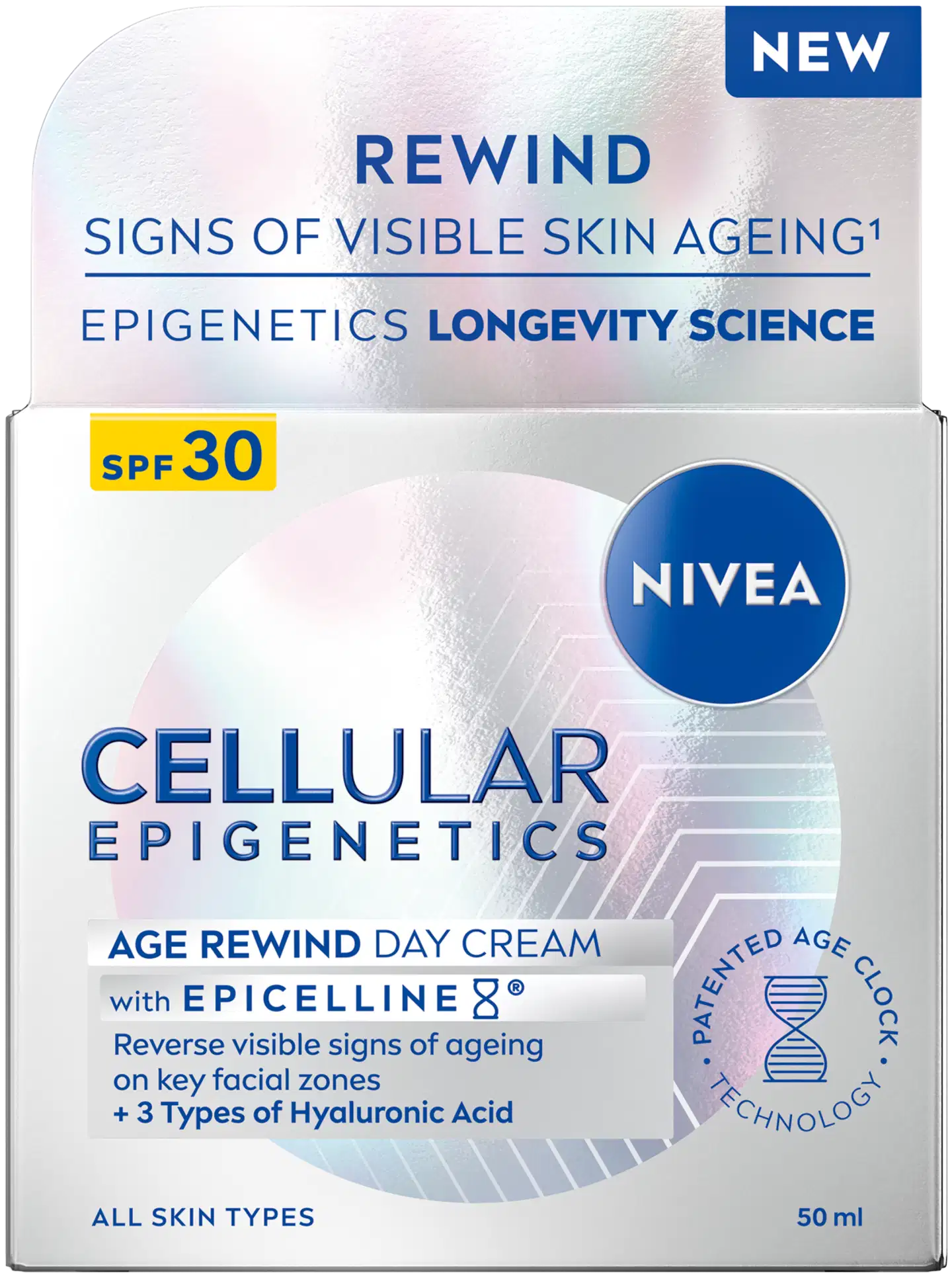 NIVEA 50ml Cellular Epigenetics Age Rewind Day Cream SPF30 dagcreme