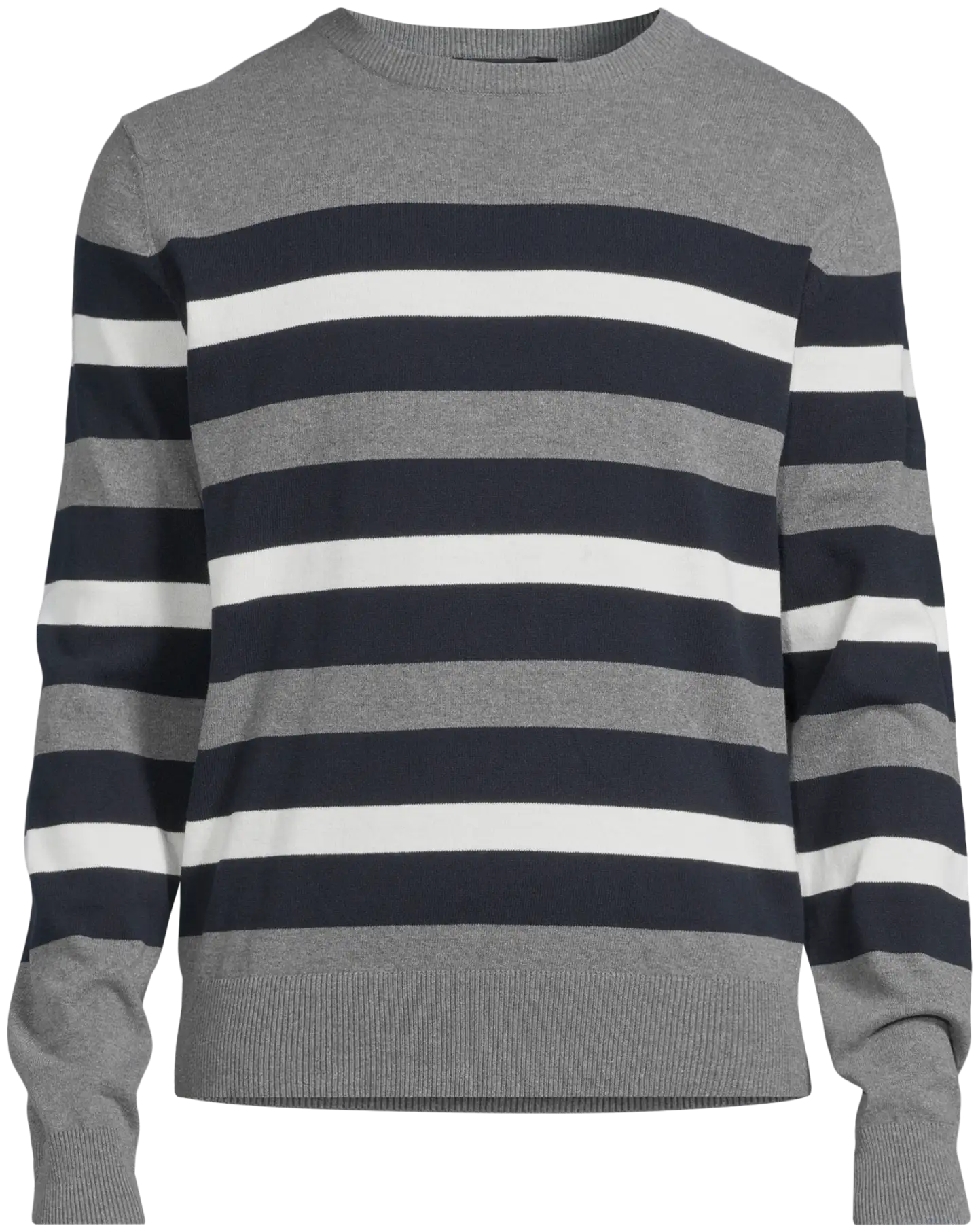 House miesten raidallinen neulepusero 195H032605 - Grey-black-white stripe - 2