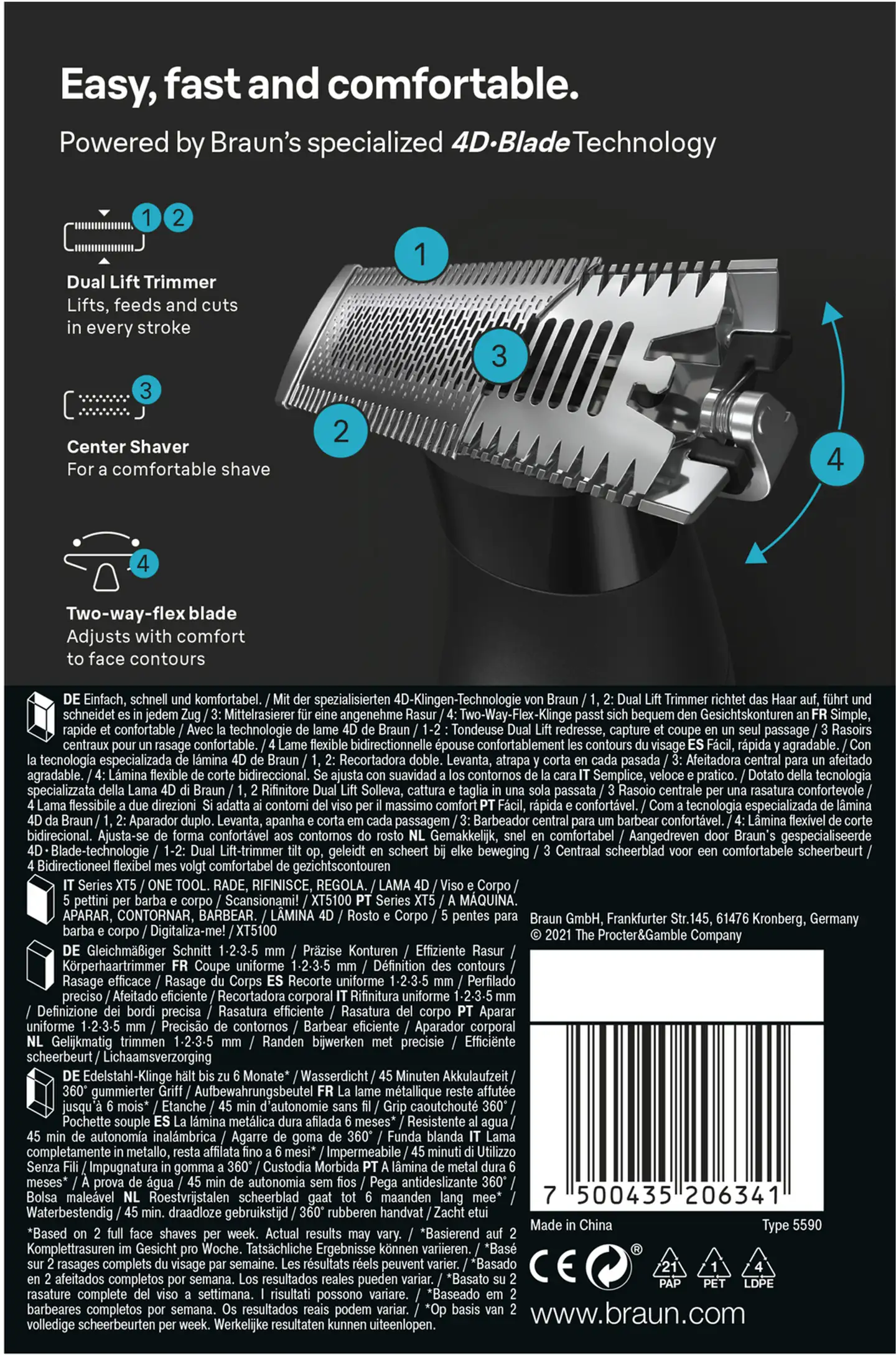 Braun Hybriditrimmeri XT5100 Series X - 2