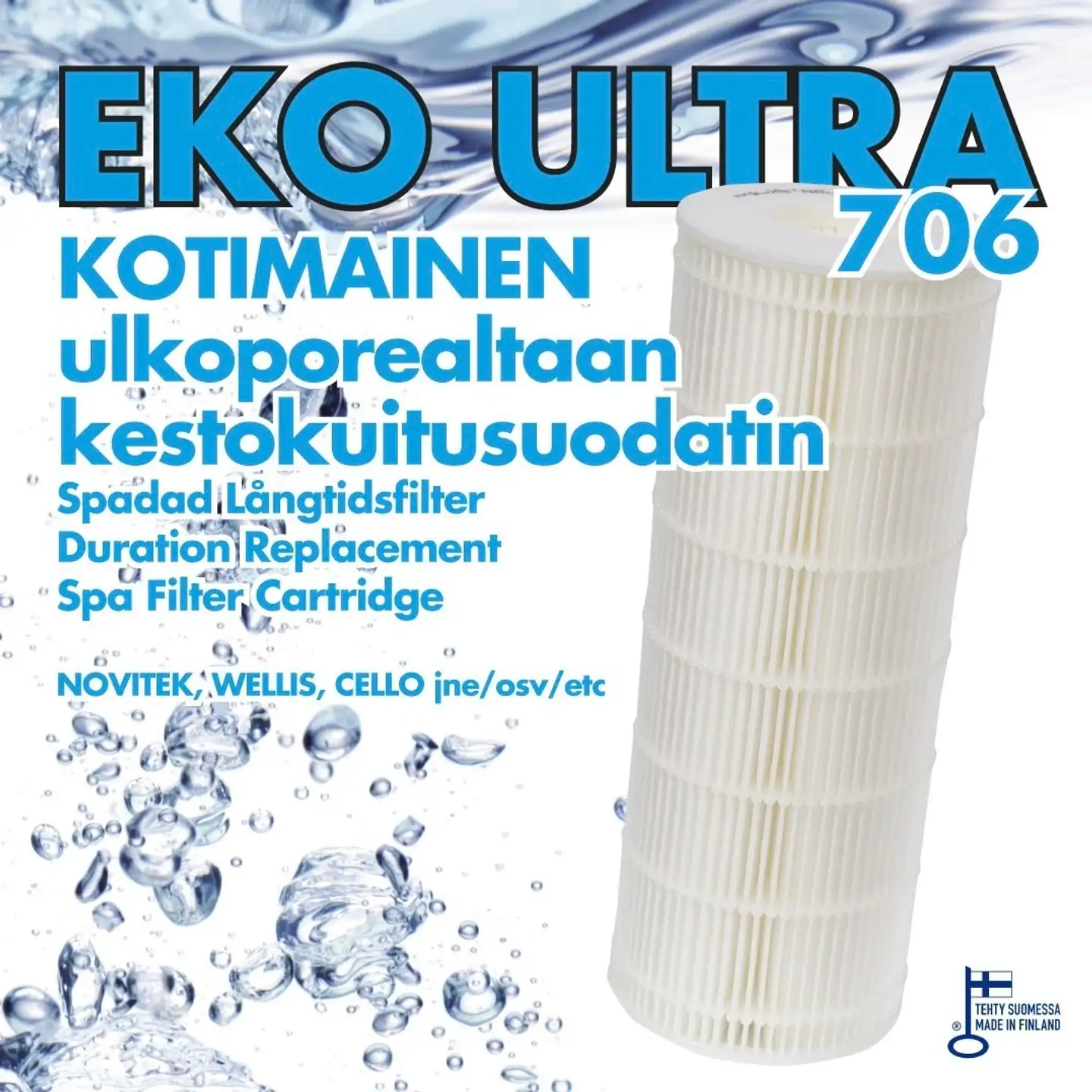 EKO ULTRA  706 ulkoporealtaan kestokuitusuodatin - 3