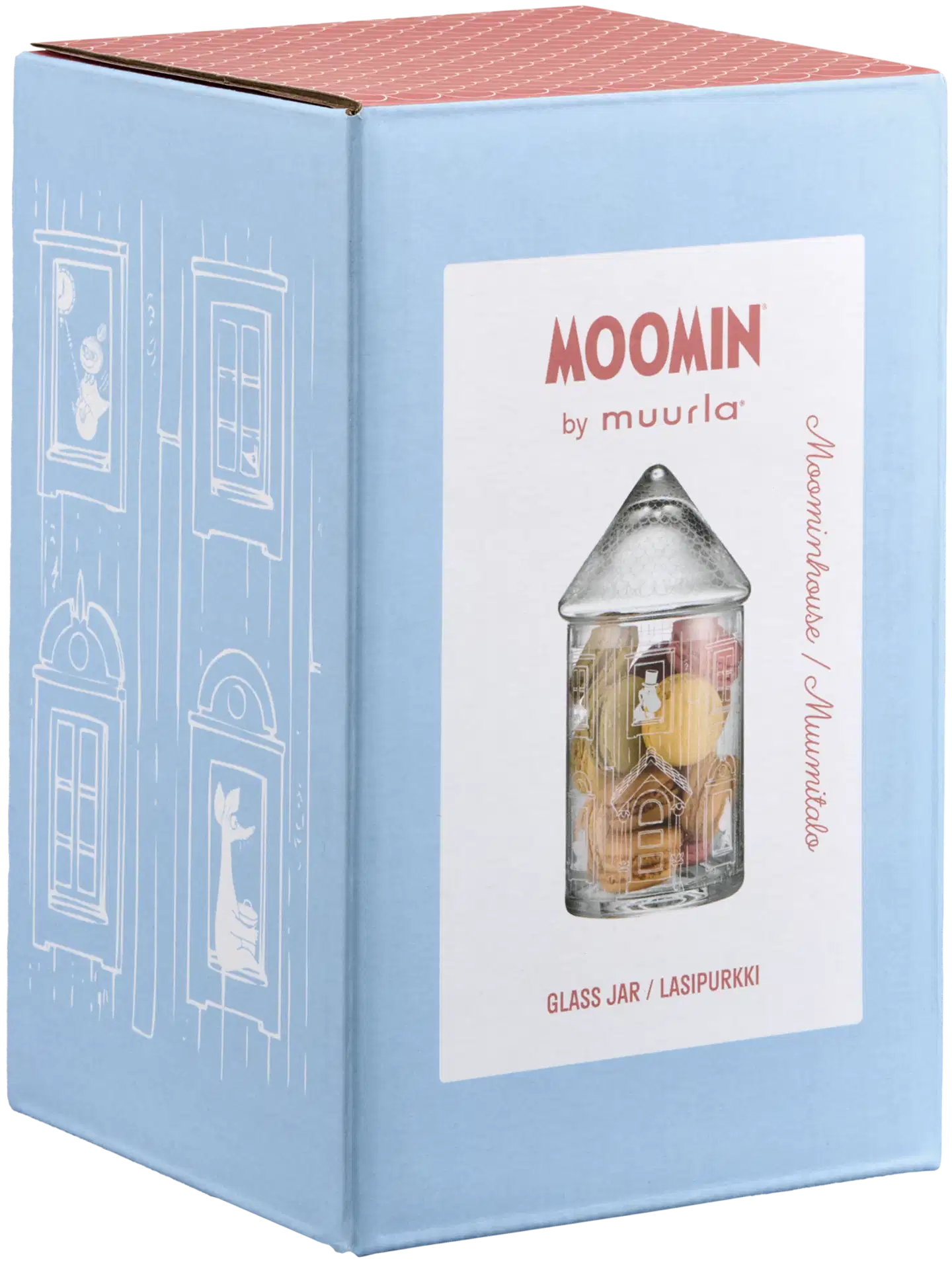 Moomin by Muurla lasipurkki Muumitalo 18,5cm - 5