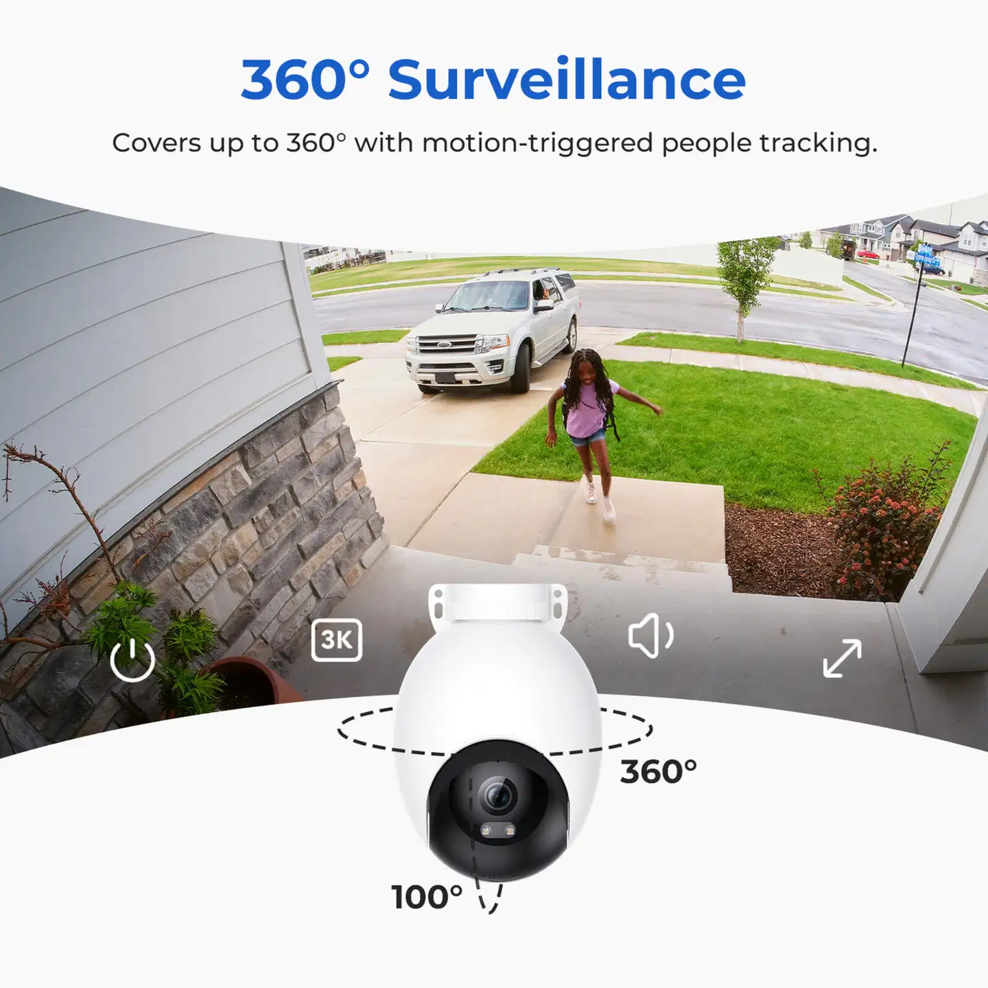Imilab EC6 3K WiFi -valvontakamera ulkokäyttöön CMSXJ65A - 8