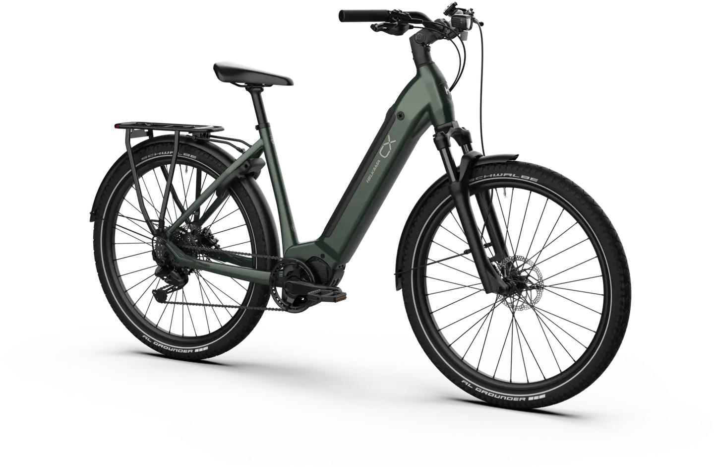 Helkama CX 27,5" Sähköpyörä 9-vaihdetta runko 54 cm vihreä - 2